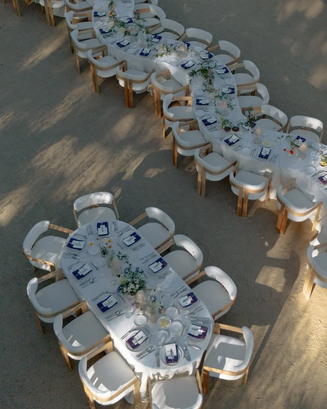 An atmosphere full of romance for C+A's reception as the sun began to set!