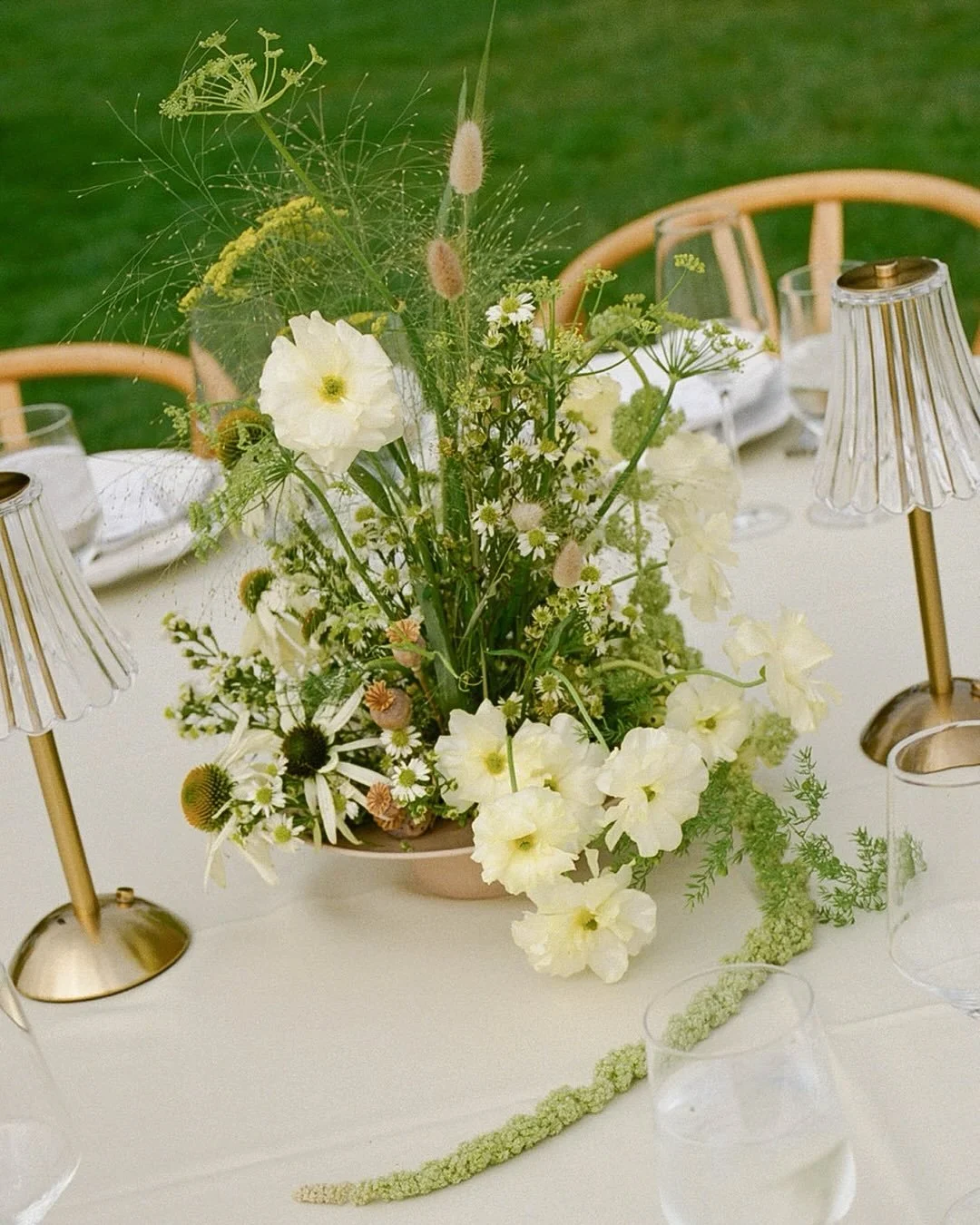 A little pops of sunshine throughout J + N's reception!