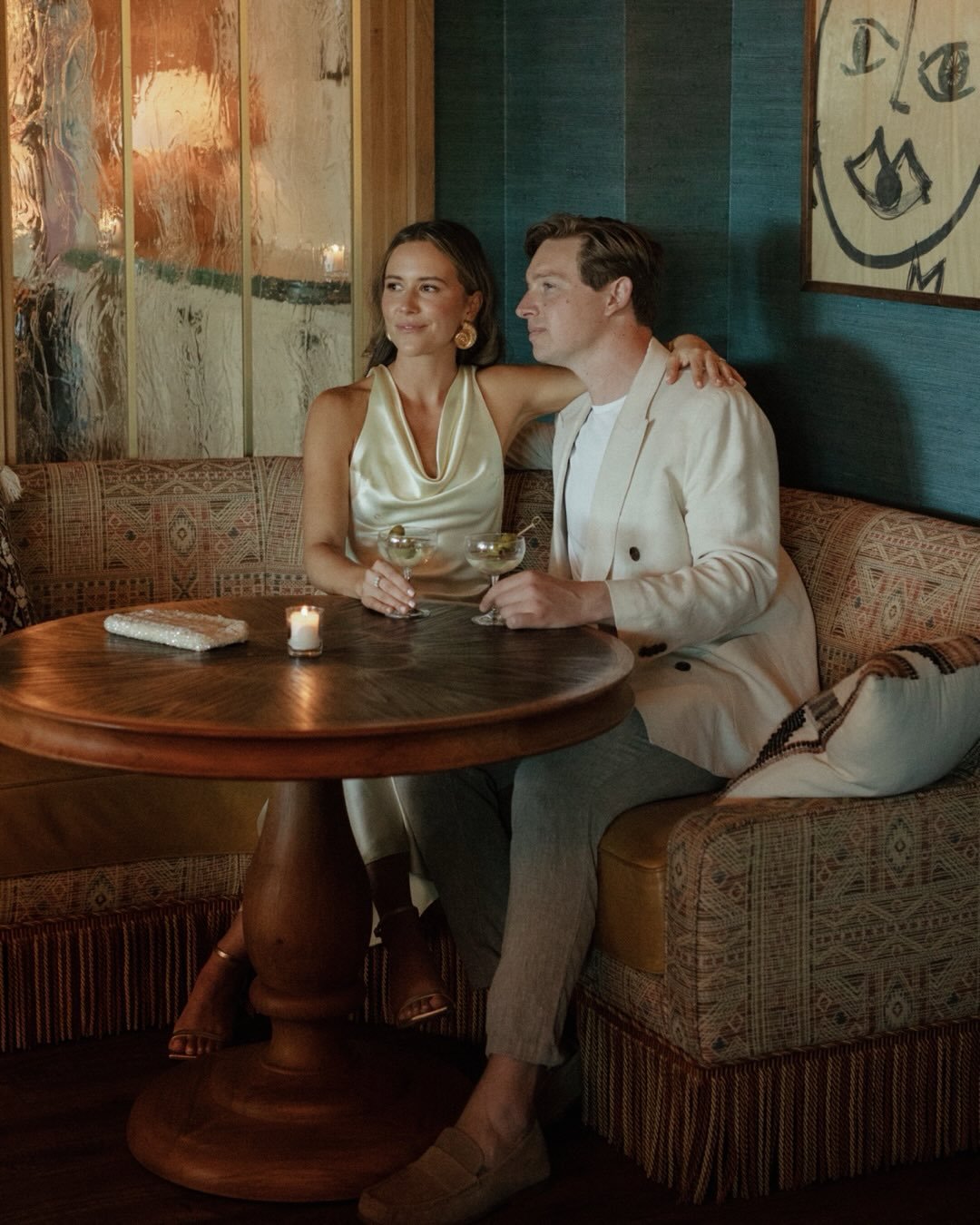 Quiet moments the night before.