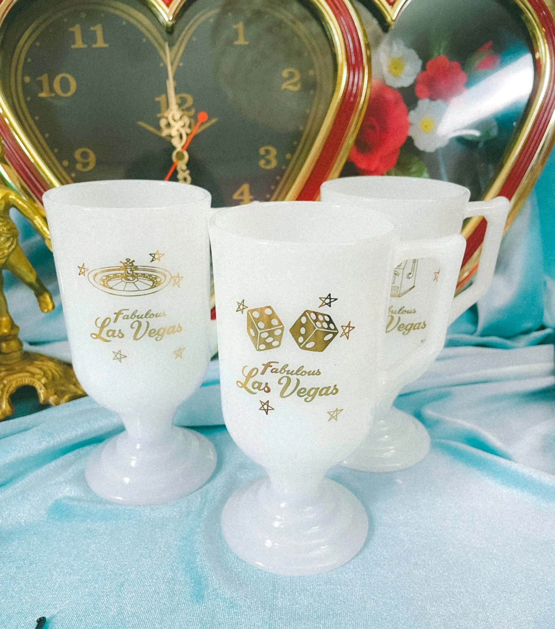 *NEW* milk glass las vegas mugs - sold separately