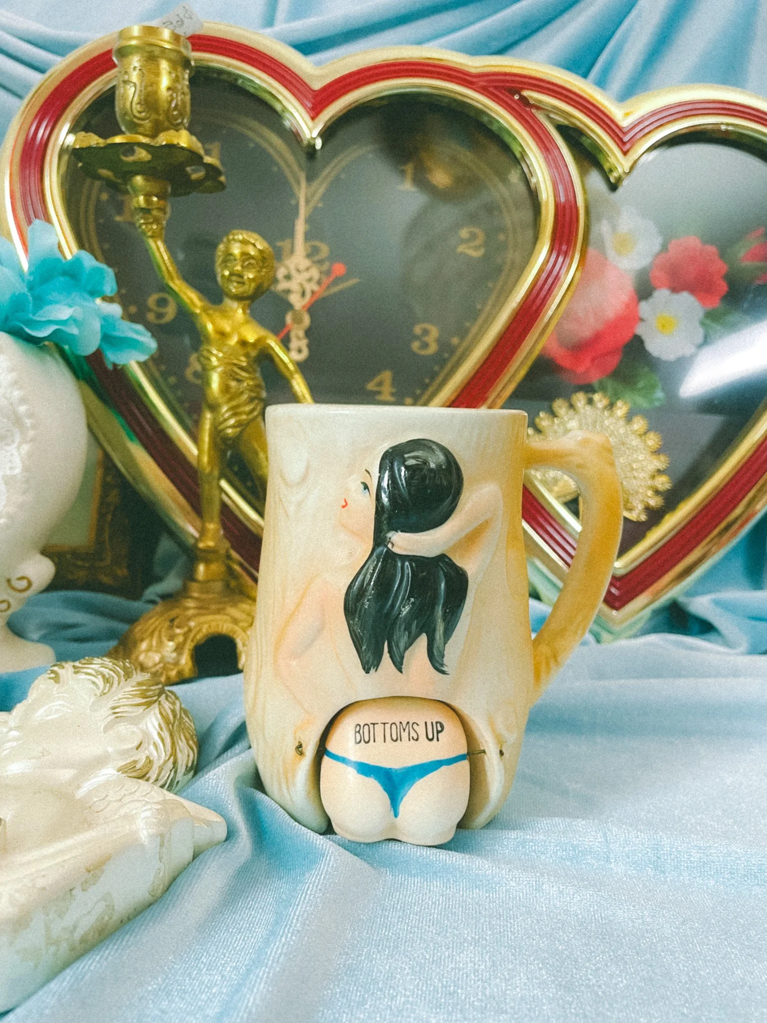 *NEW* ceramic risqué bottoms up mug
