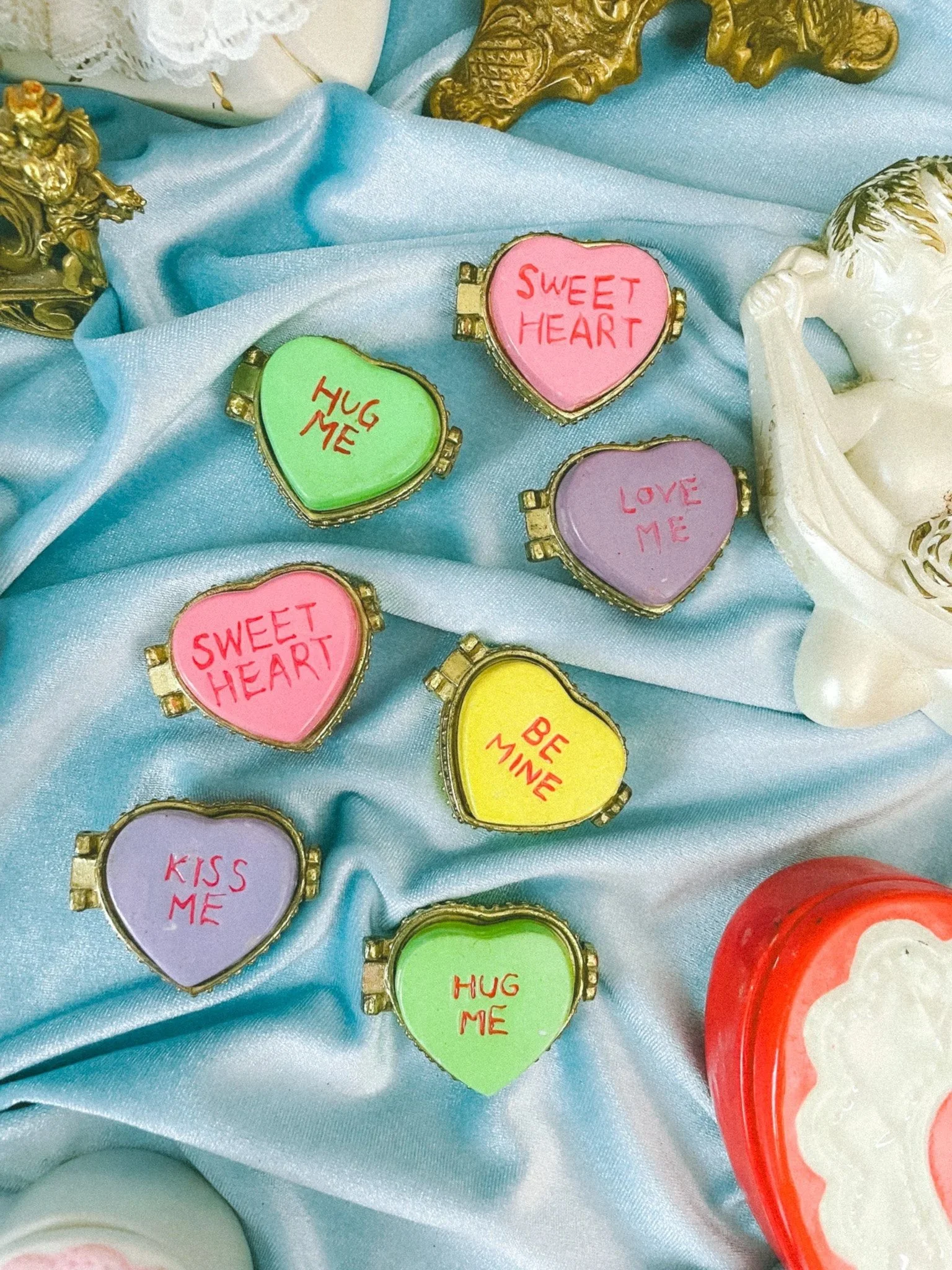 *NEW* conversation heart candy pill boxes - sold separately