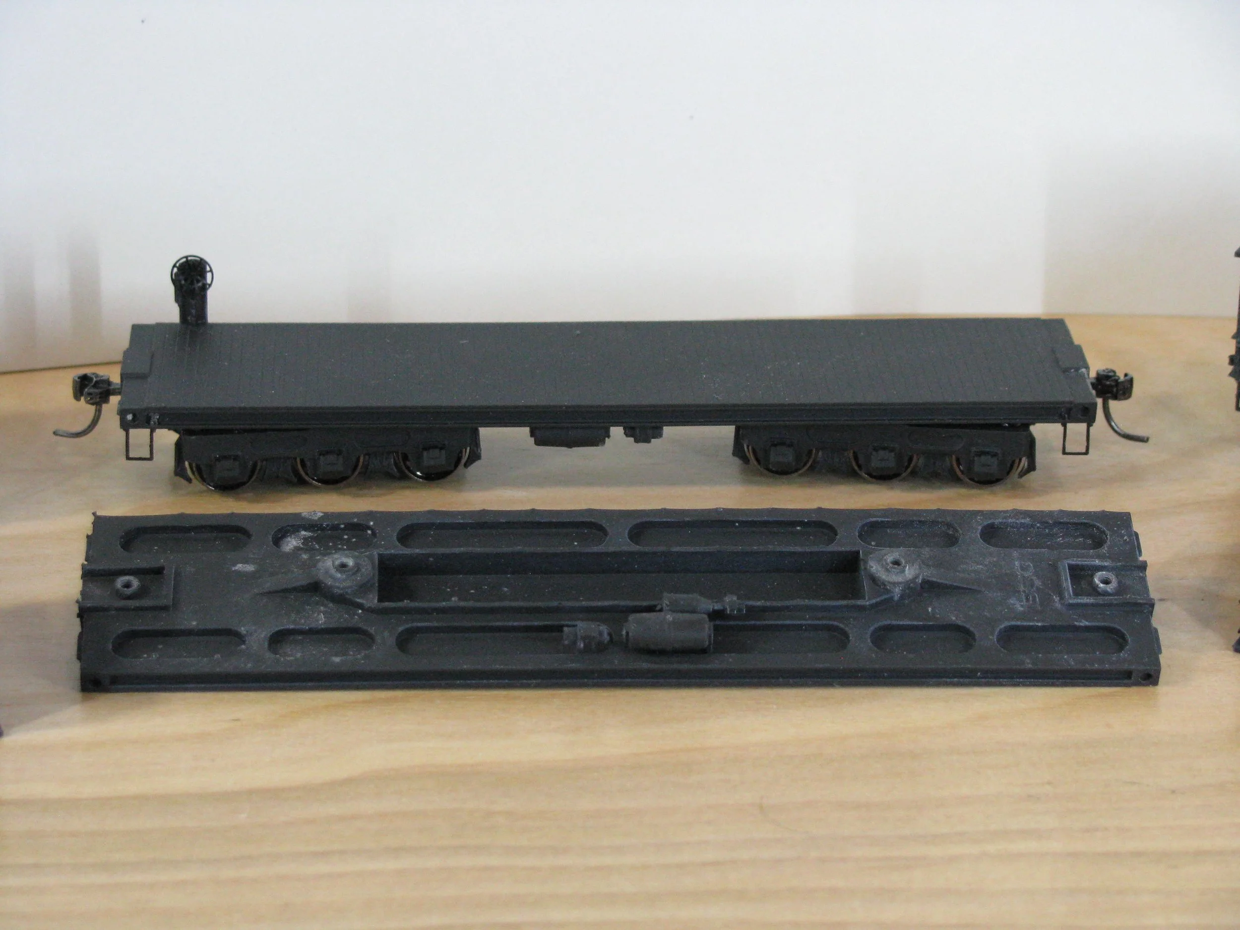 Precision Scale HO #3186 6-Wheel Commonwealth Tender Trucks – 33" Wheels, 105WB, Brass