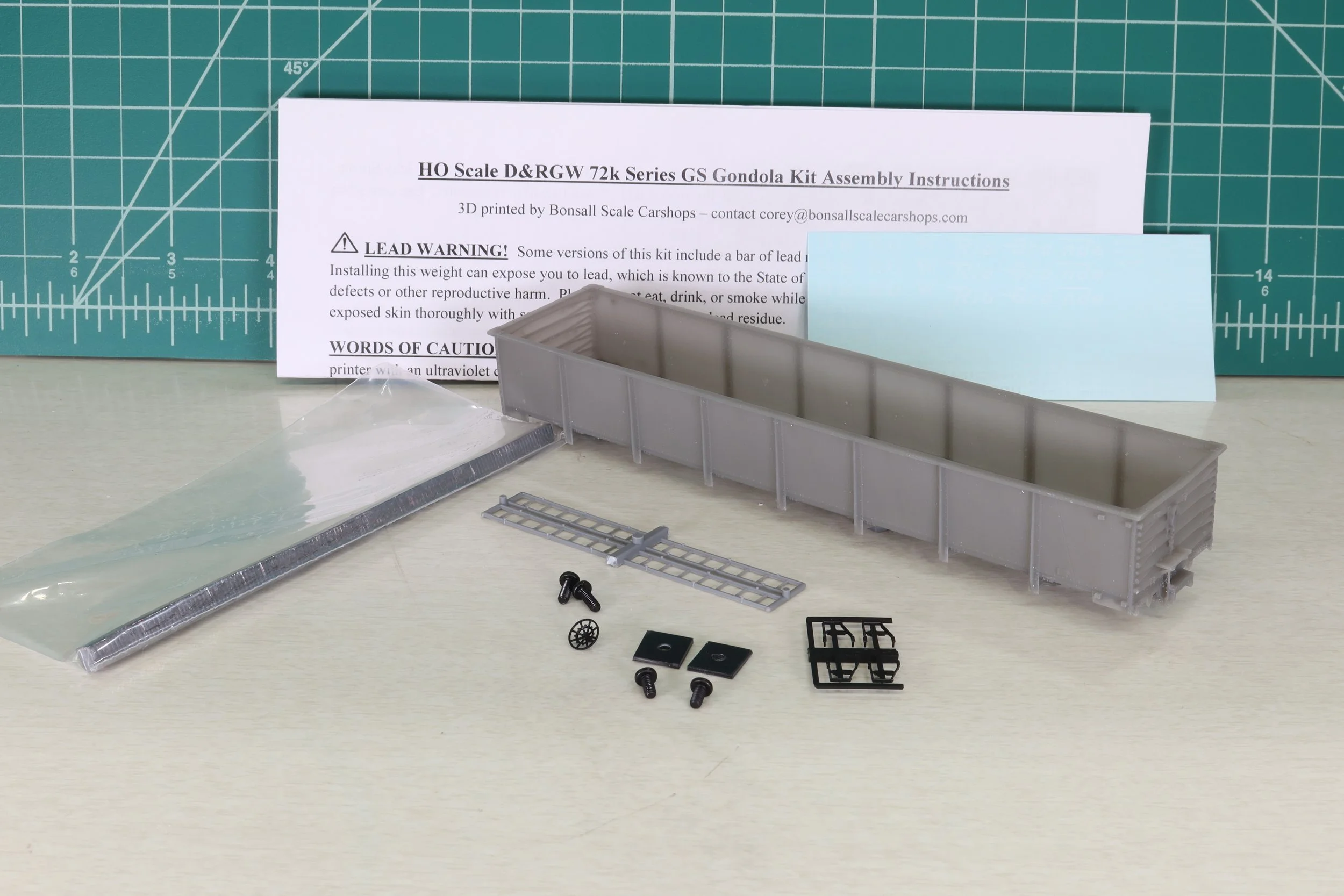 HO Scale D&RGW 46ft GS Gondola (72k Series)