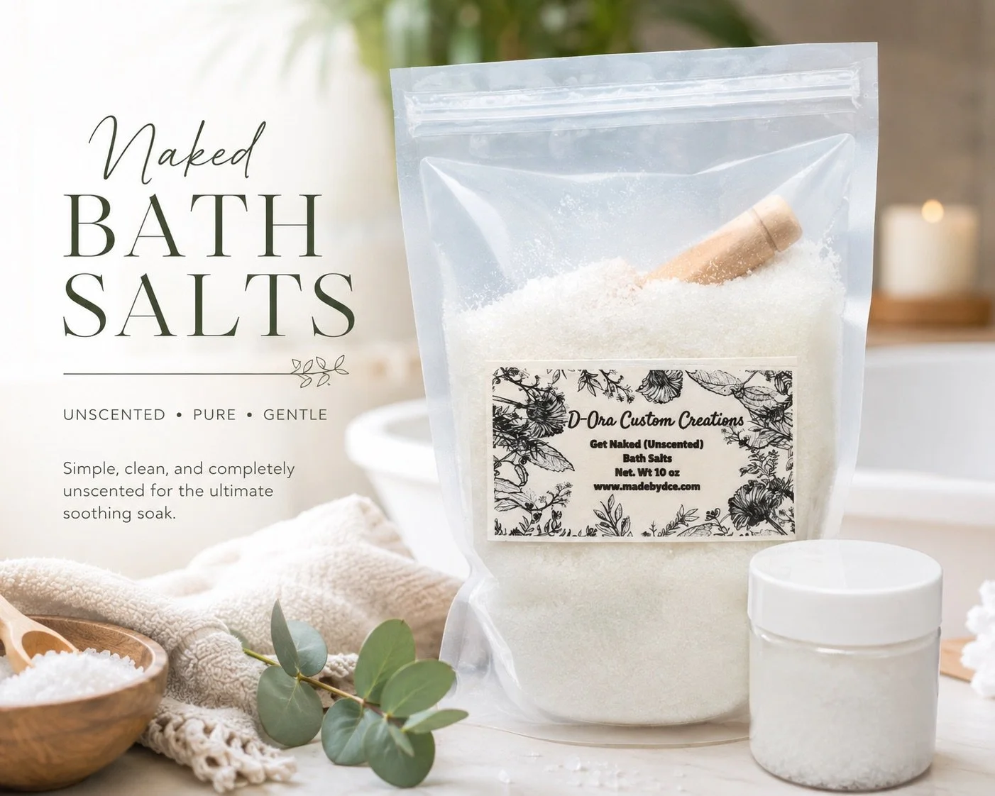 Go Naked Unscented Salt Scrub