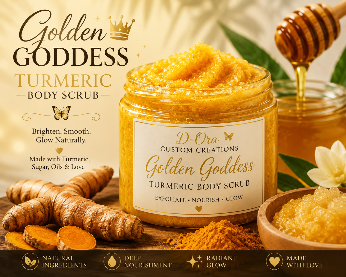 Golden Goddess Turmeric Body Scrub