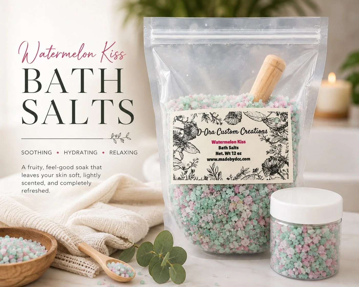 Watermelon Kiss Exfoliating Salt Scrub