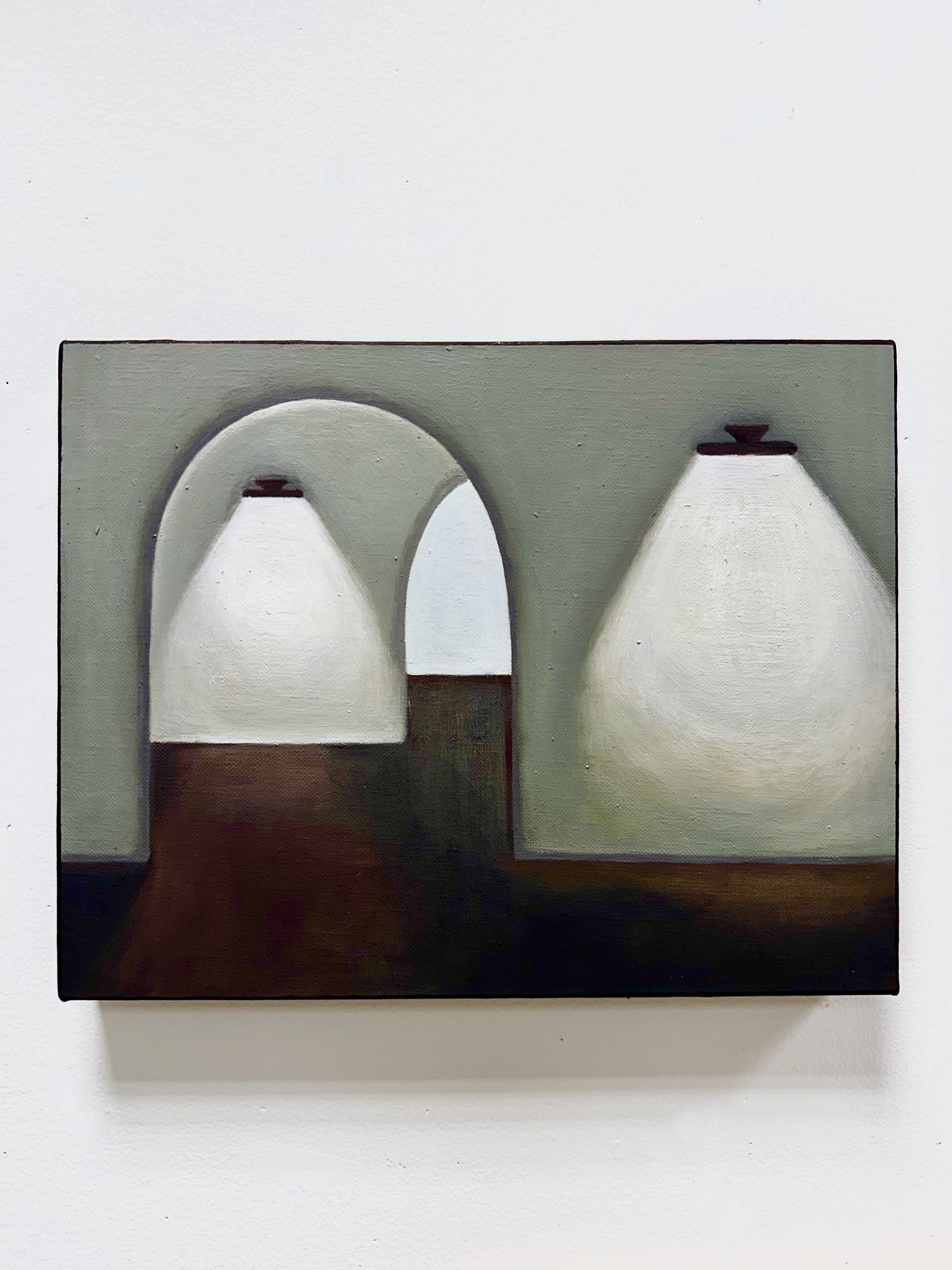 Hallway, Oil on linen, 14 x 12 inches, 2025