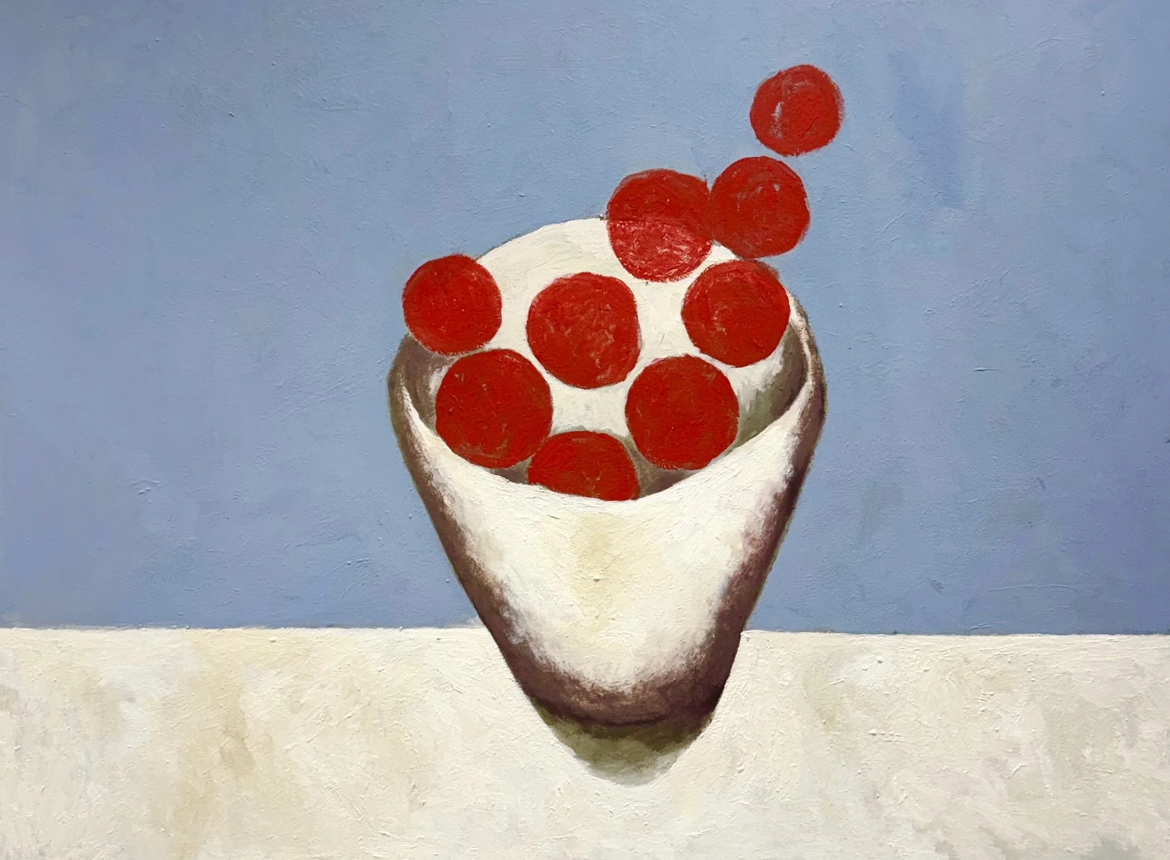 Red Fruit, oil on canvas, 48 x 36 inches 