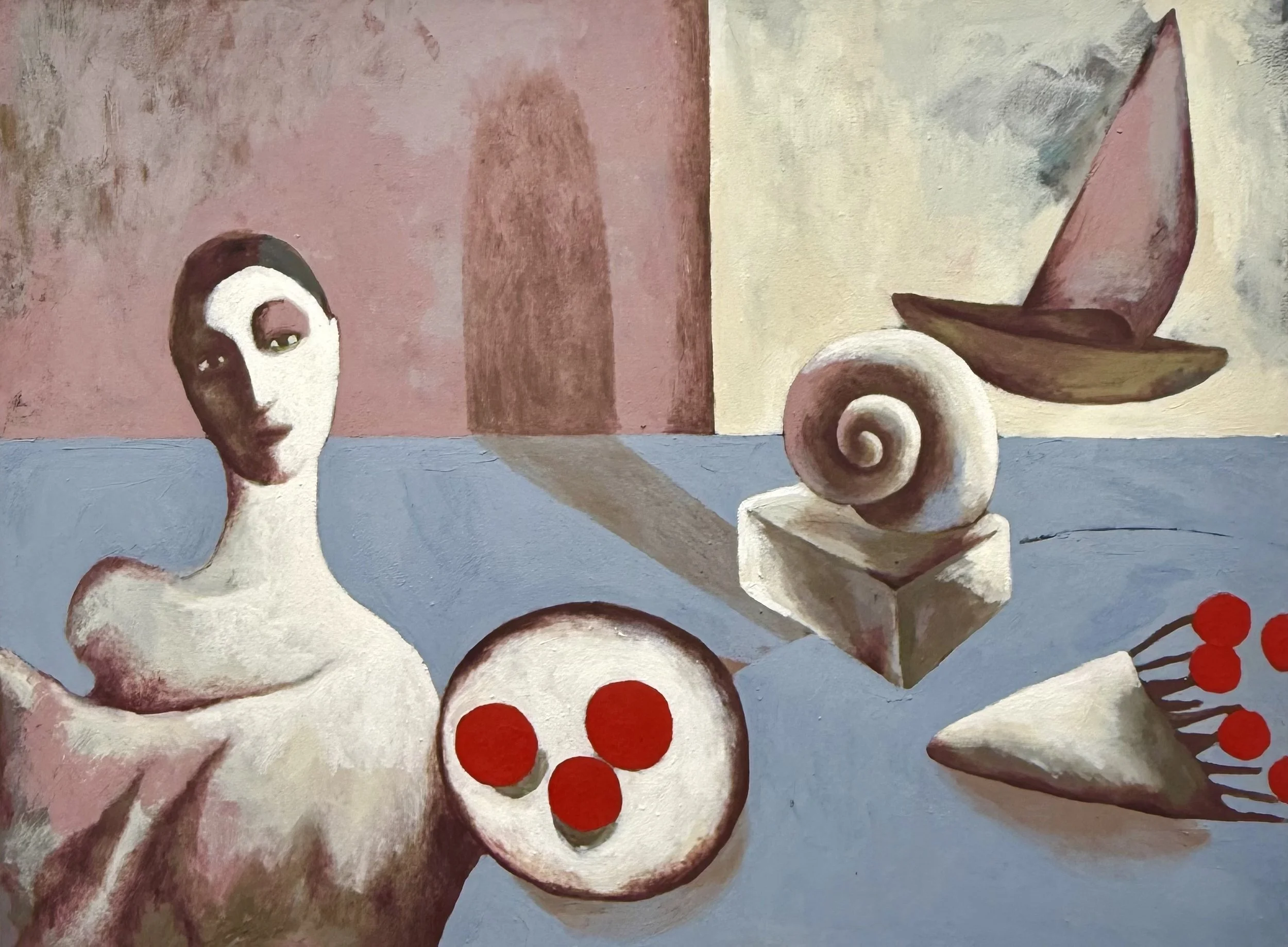 Museum Fatigue, oil on canvas, 48 x 36 inches
