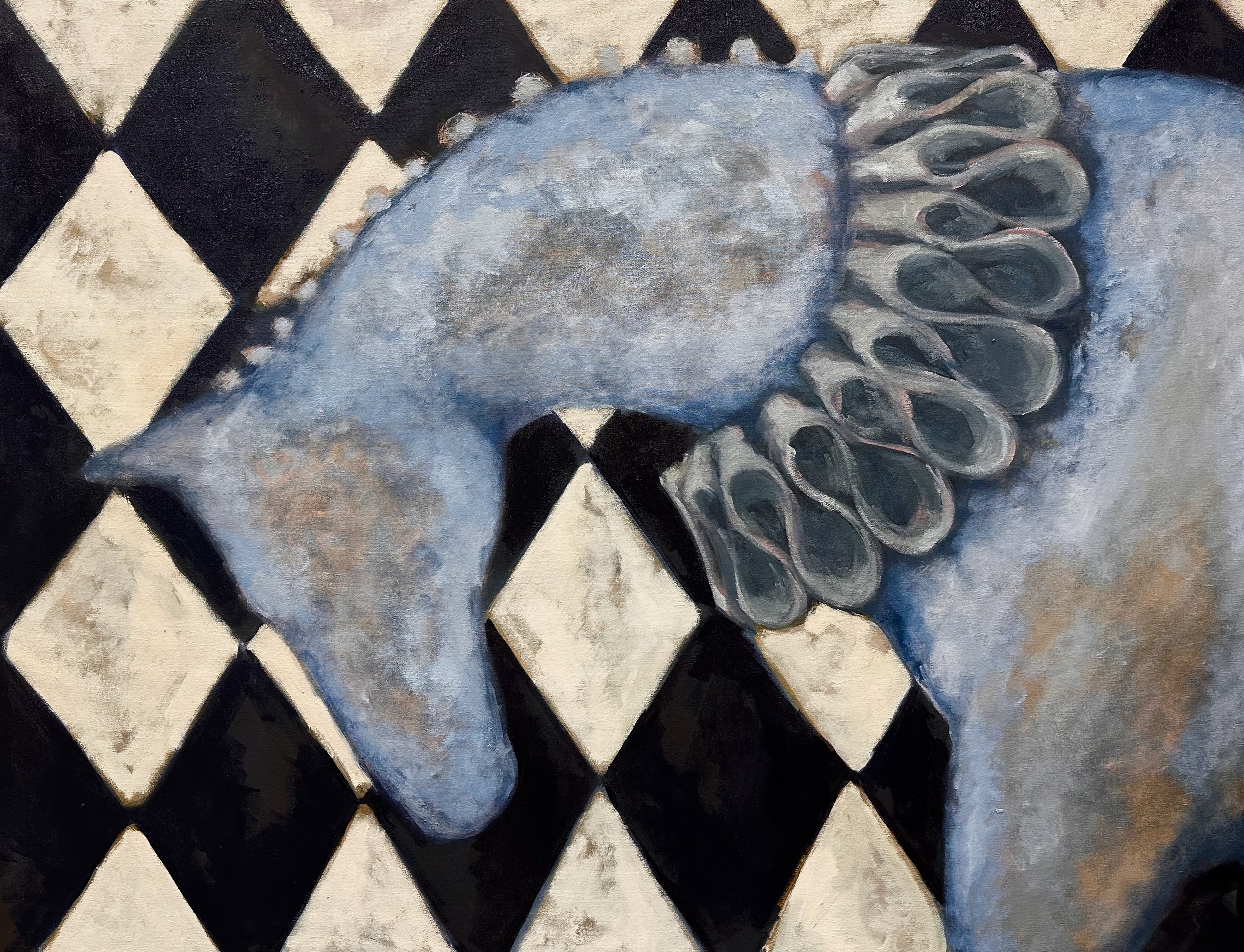 One Trick Pony, Oil on canvas, 44 x 34 inches, 2025