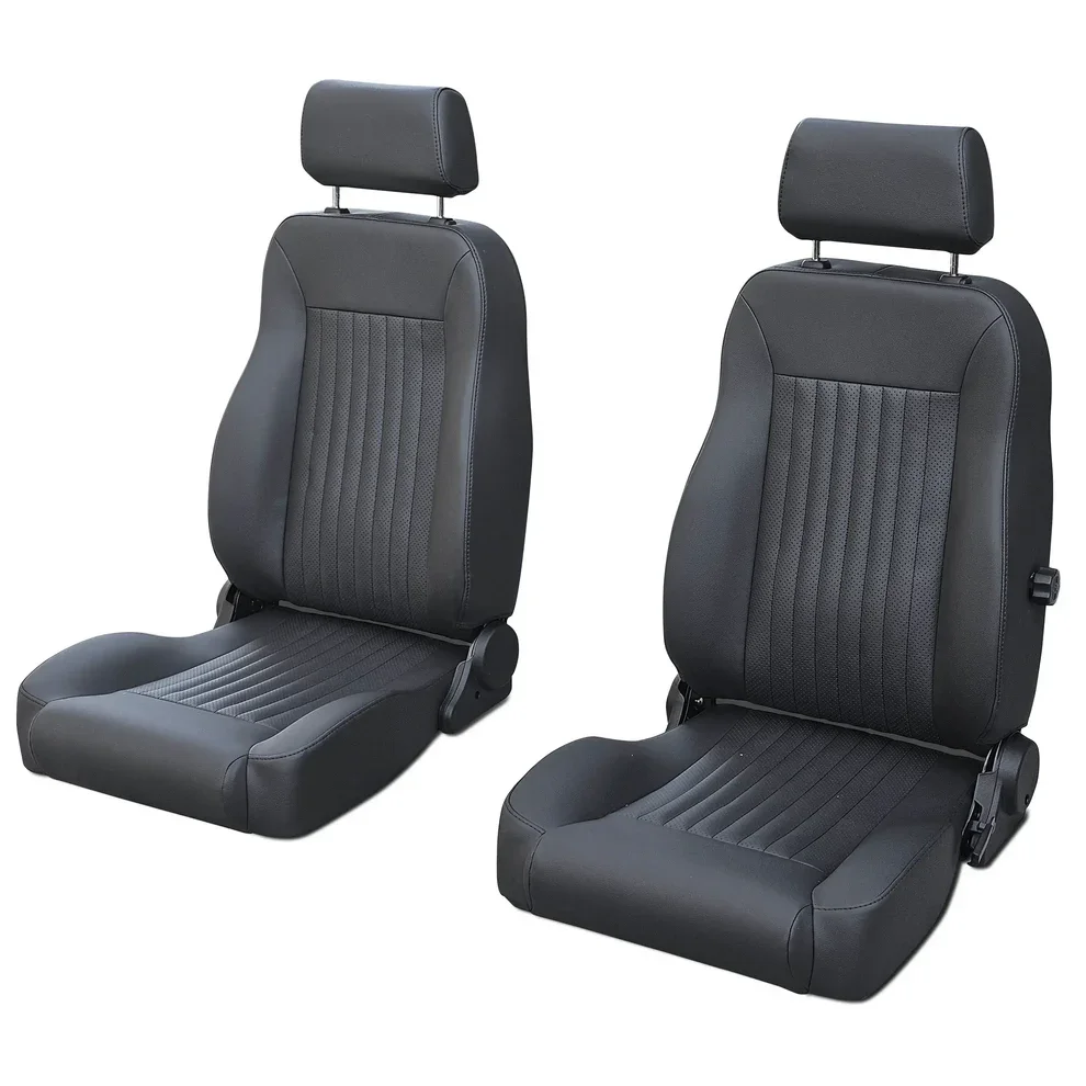 Caballo Black Pleated Seats - Front 001.webp