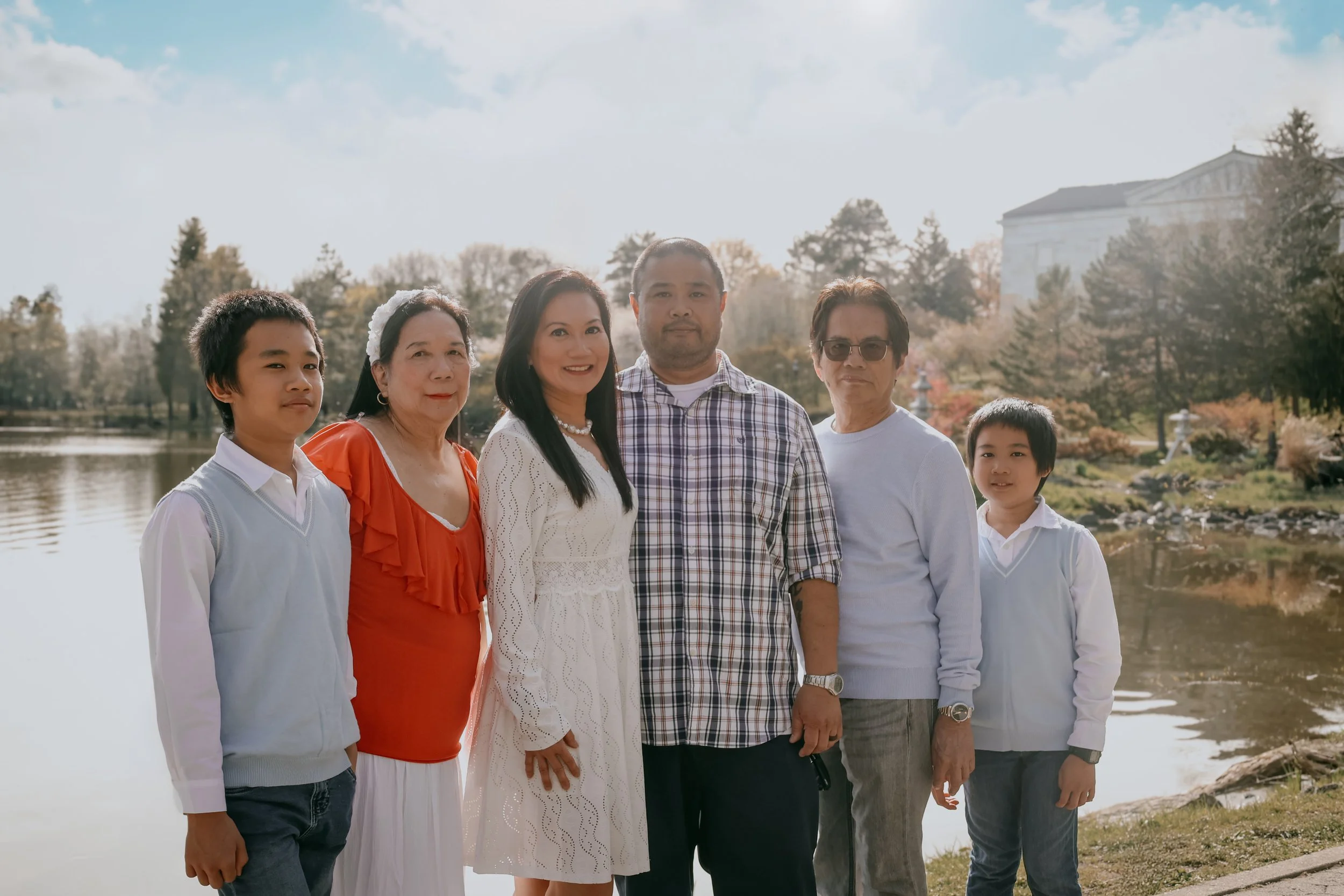 family photography at japanese gardens