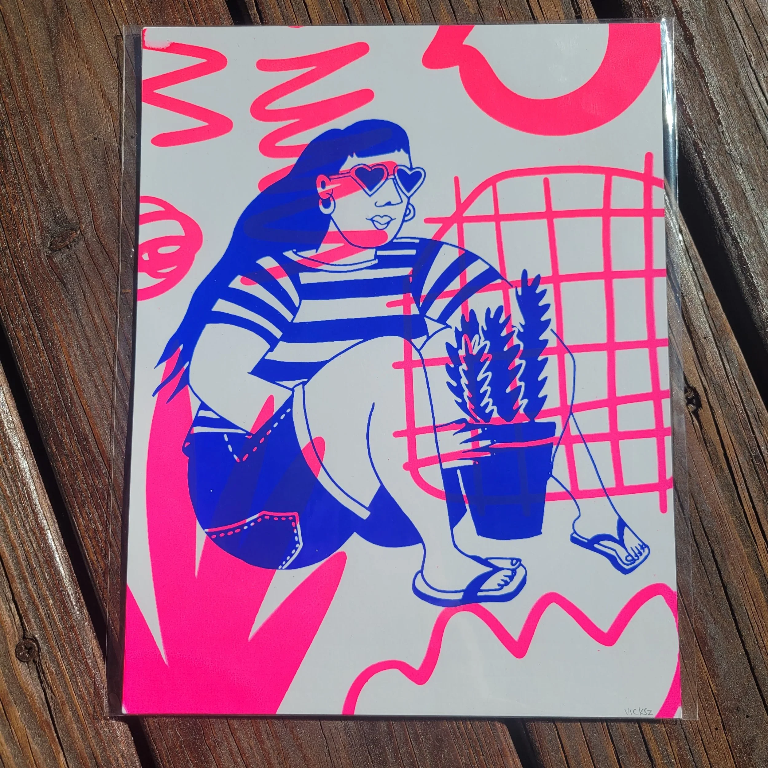 Gardener - pink background