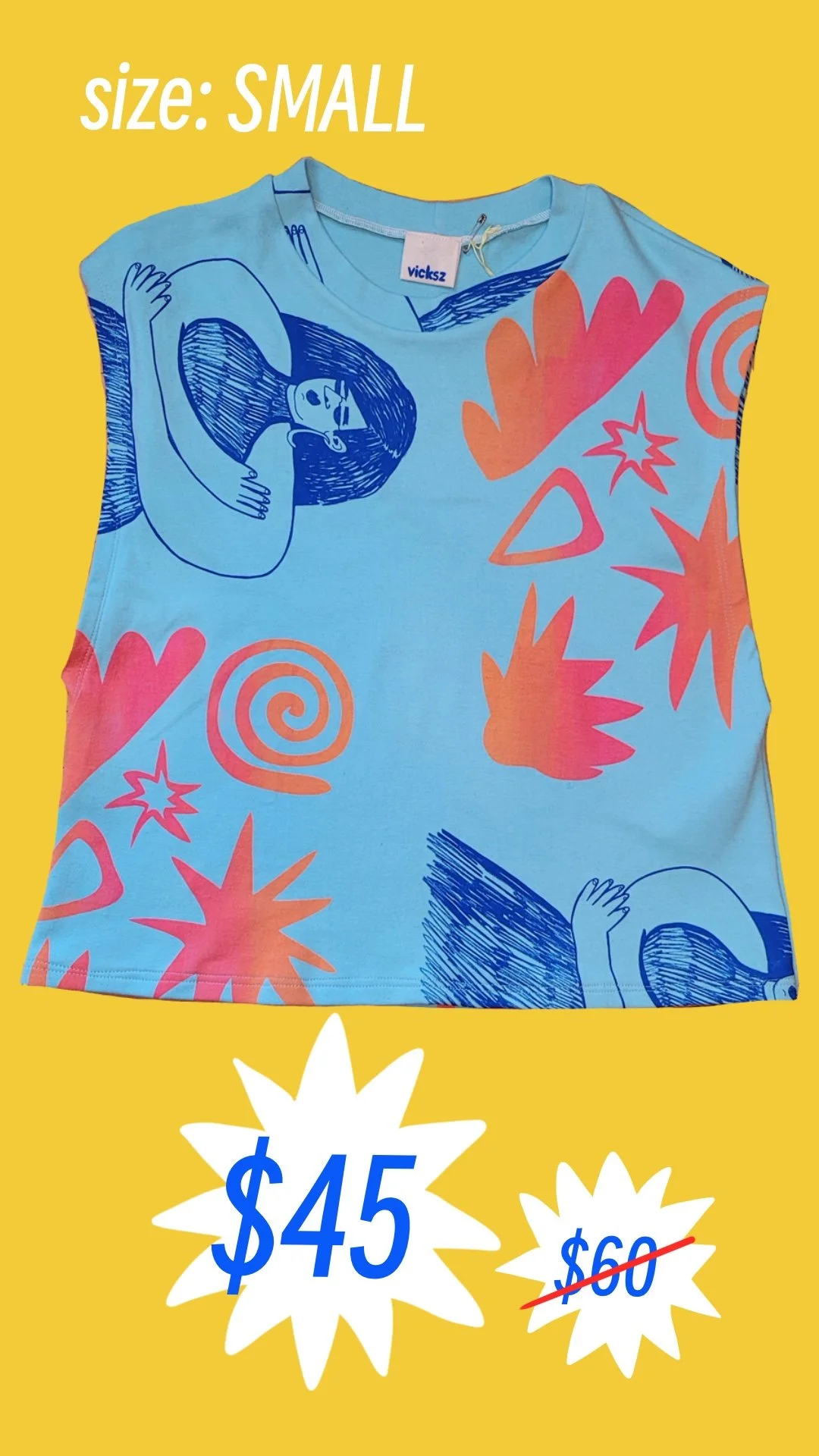 Hand-made sleeveless shirt (large)