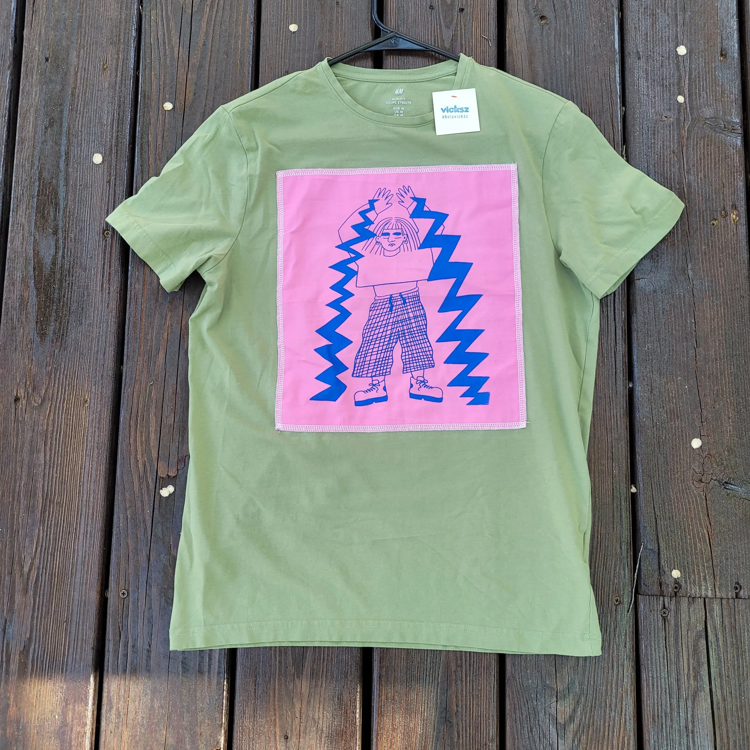 Sage Green T-shirt - size M