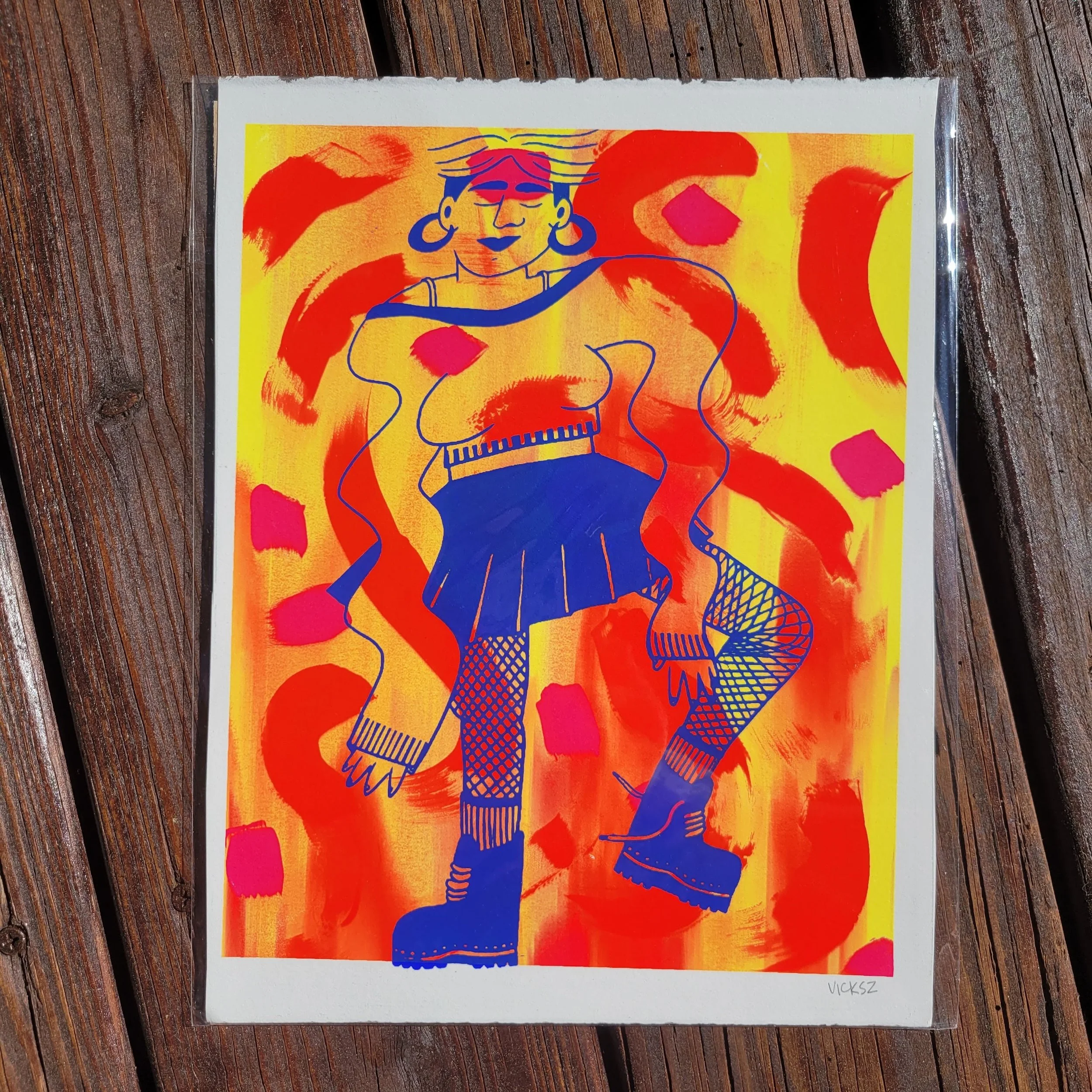 Wavey - painterly background