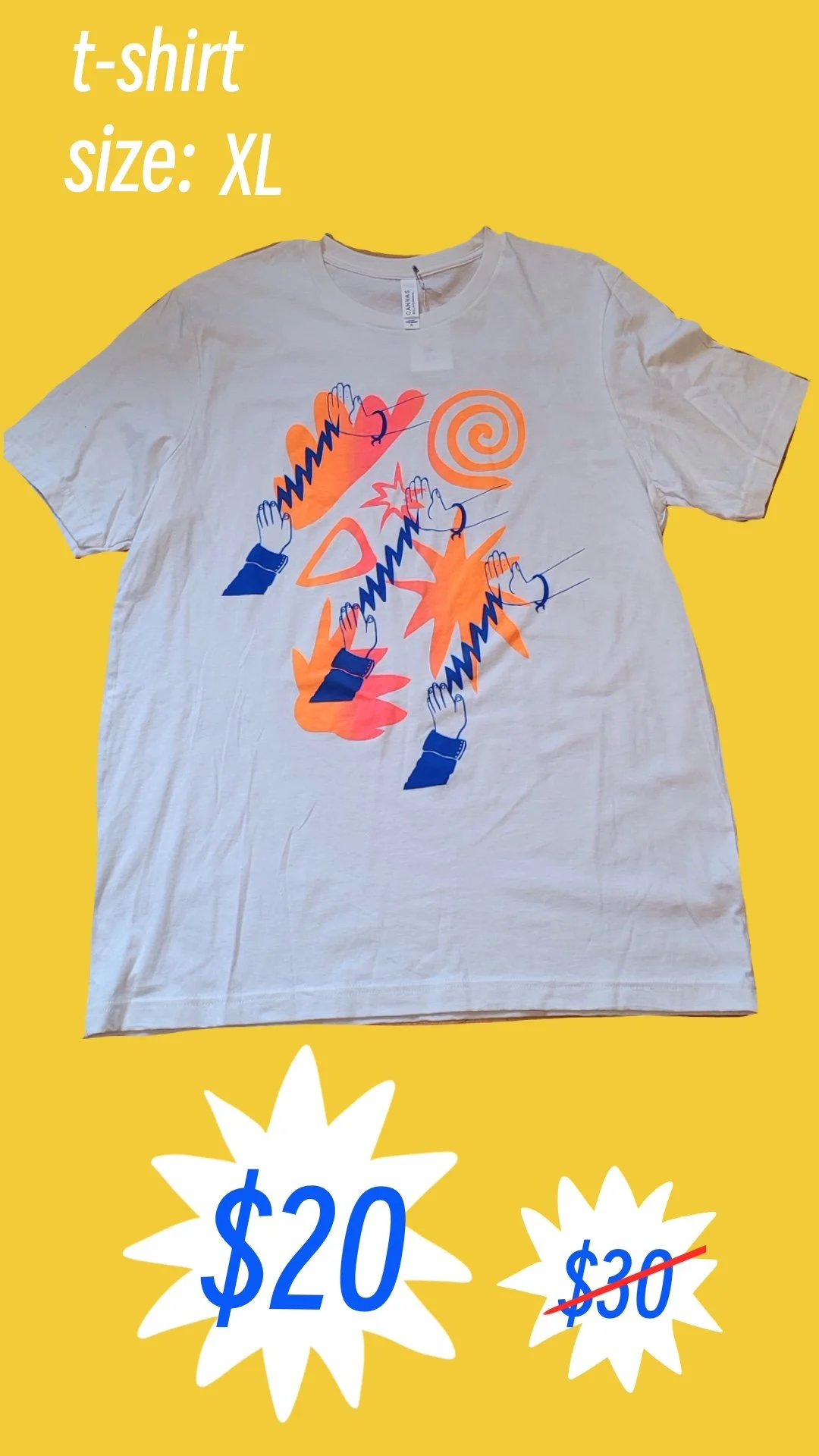 white unisex shirt (XL)