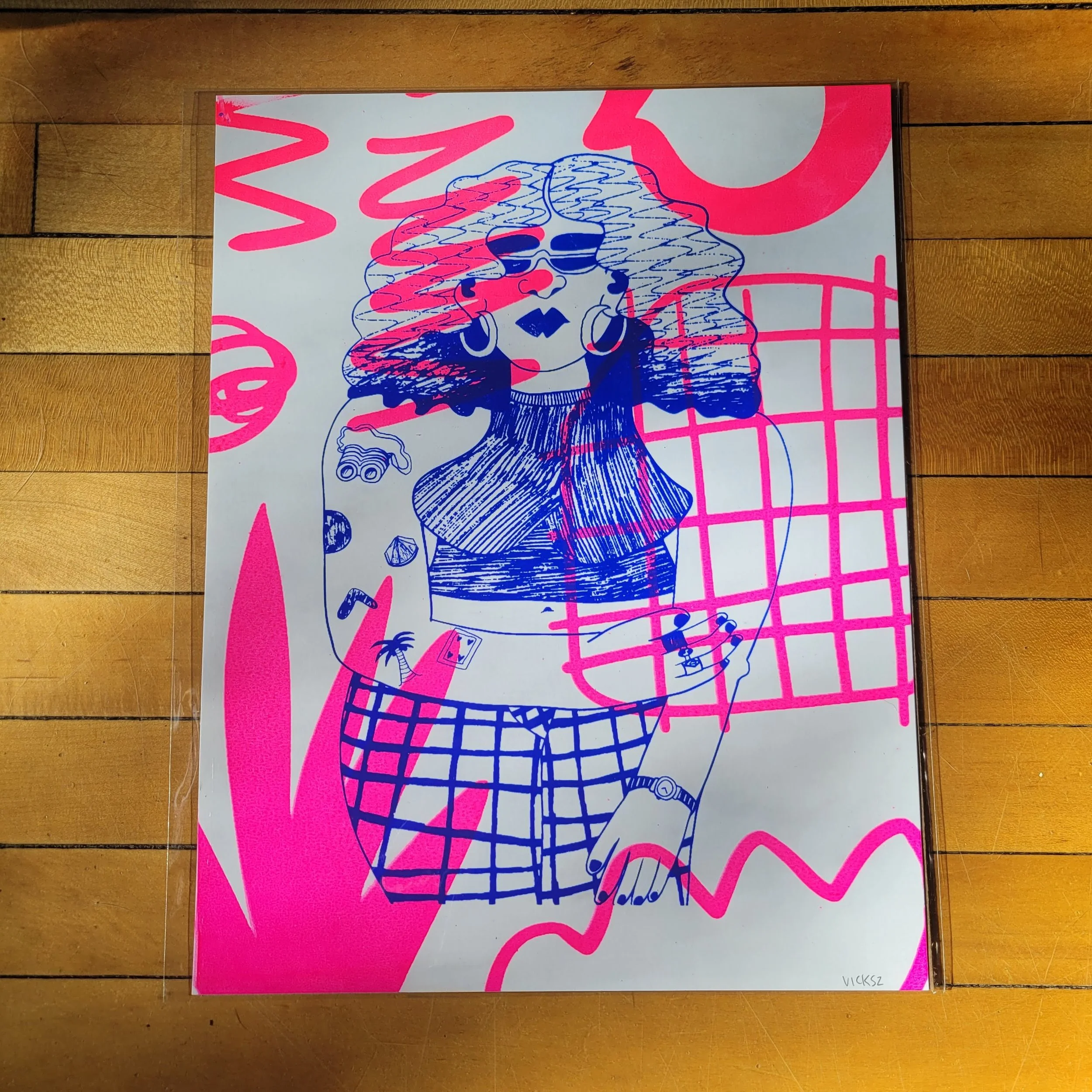 Catfish - pink background