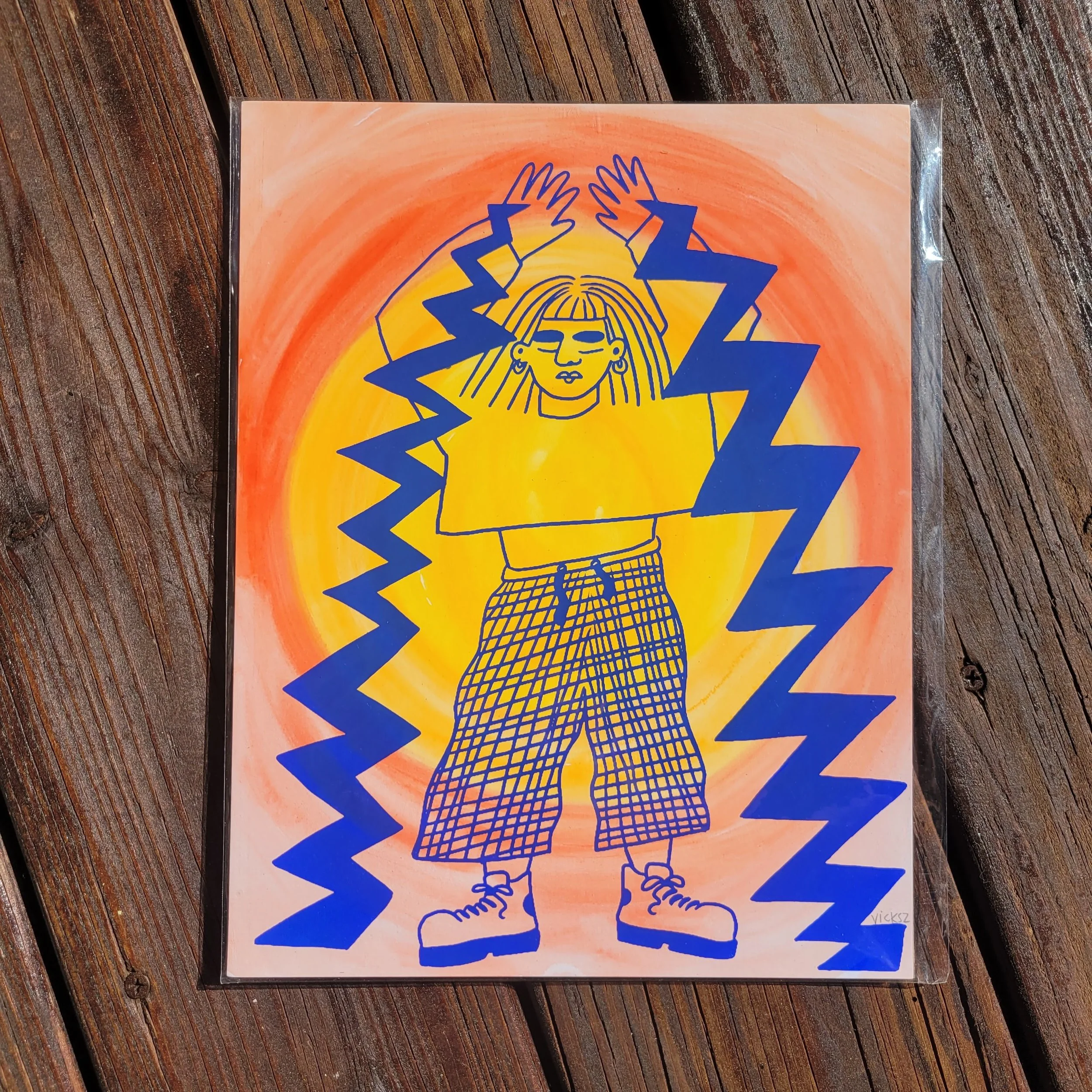The Power - blue ink and warm tunnel