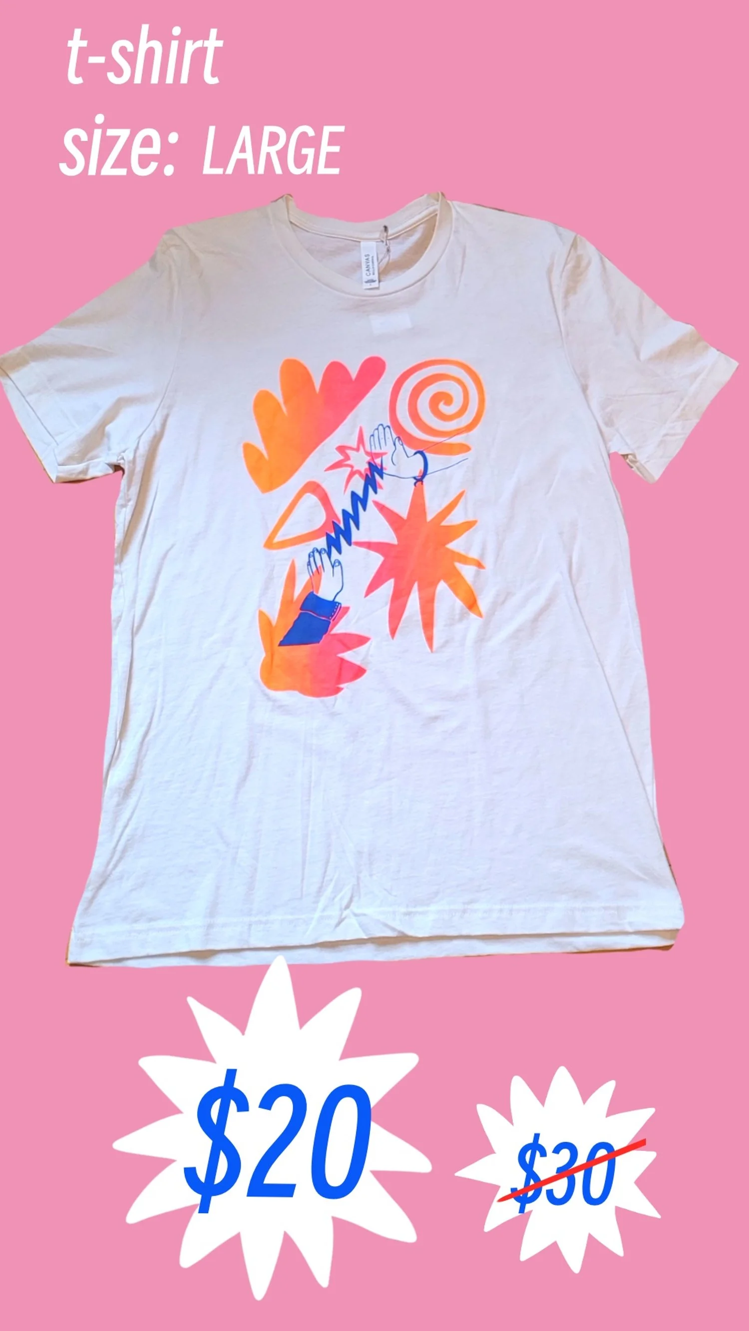 white unisex shirt (large)
