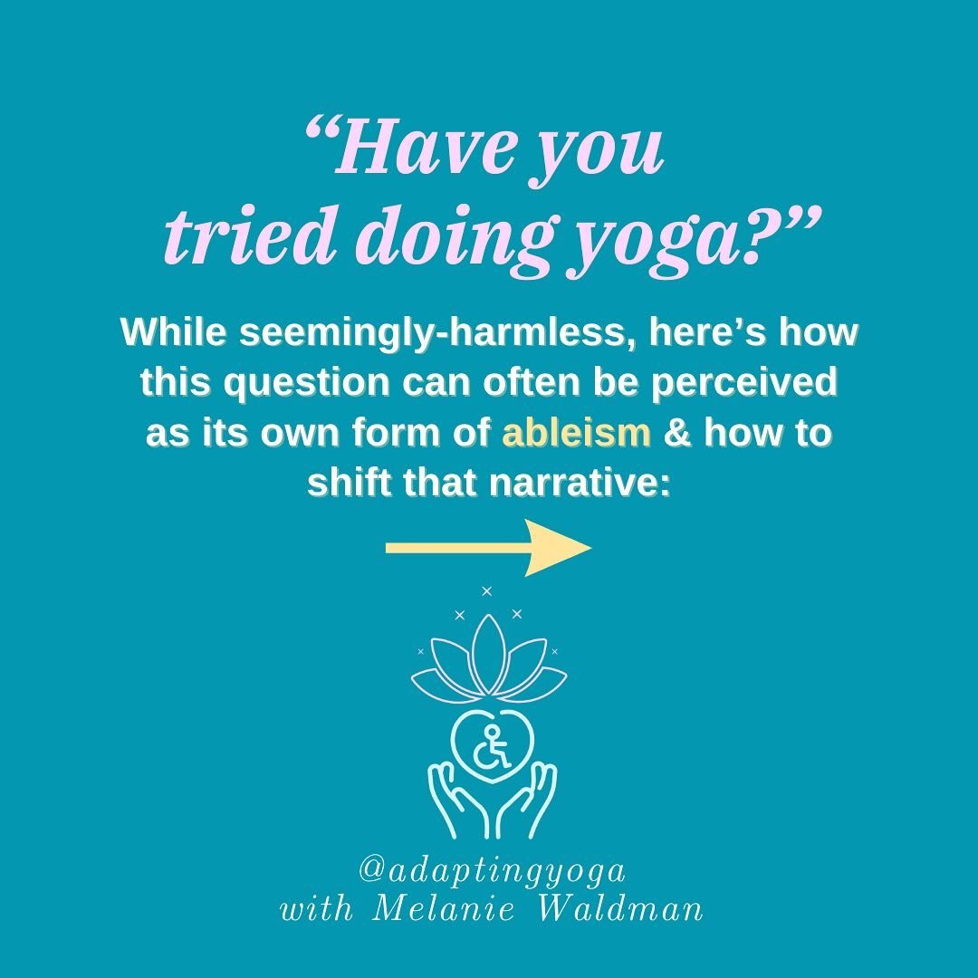 Happy International Day of People with Disabilities. What are some other ways that teachers can avoid ableism in their yoga teachings &amp; spaces?? 

First Virtual Practice with @adaptingyoga by @whereswaldman is on Dec 15 at 9PM EST. DM for more de