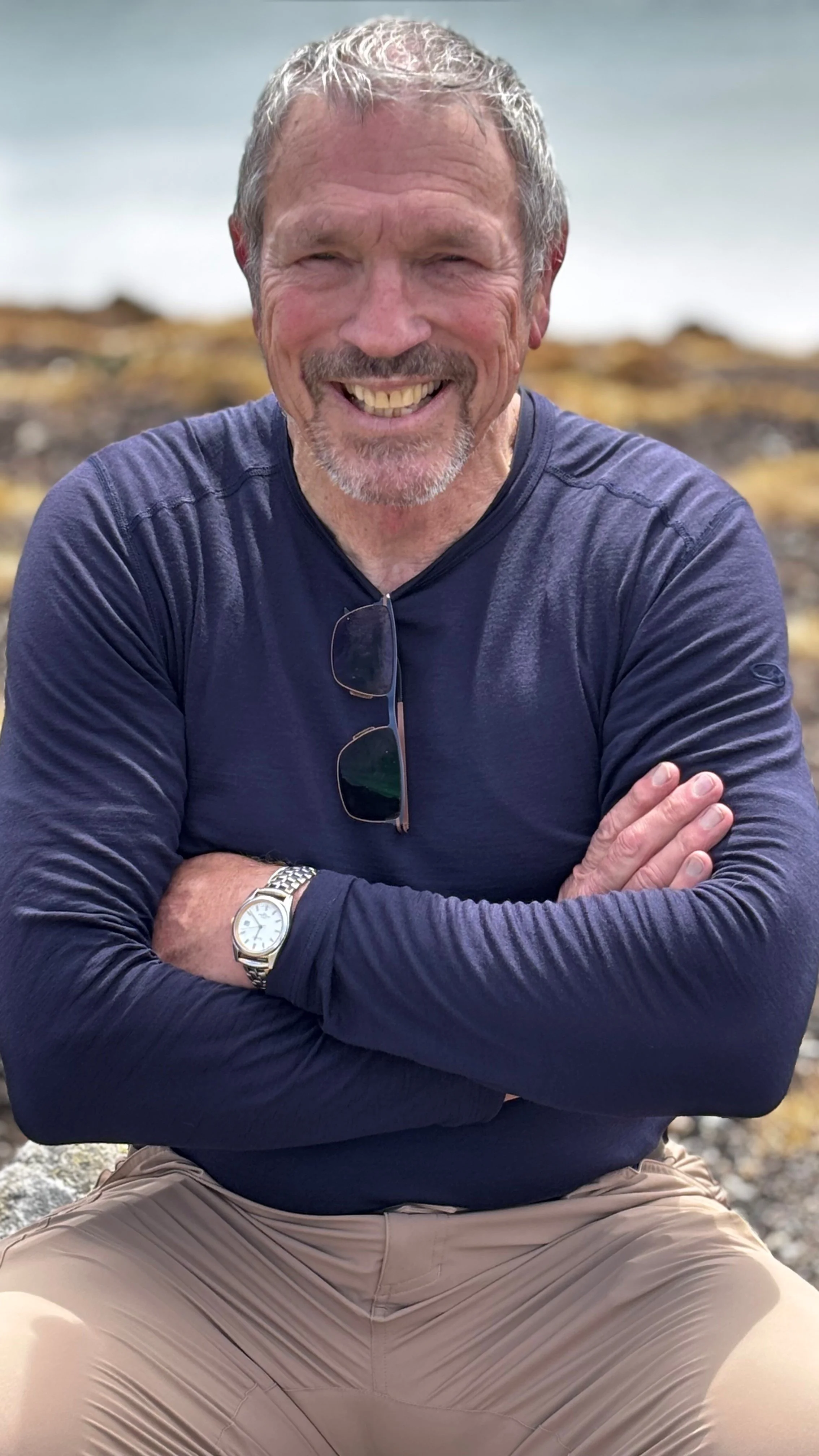 Doctor smiling crossed arms