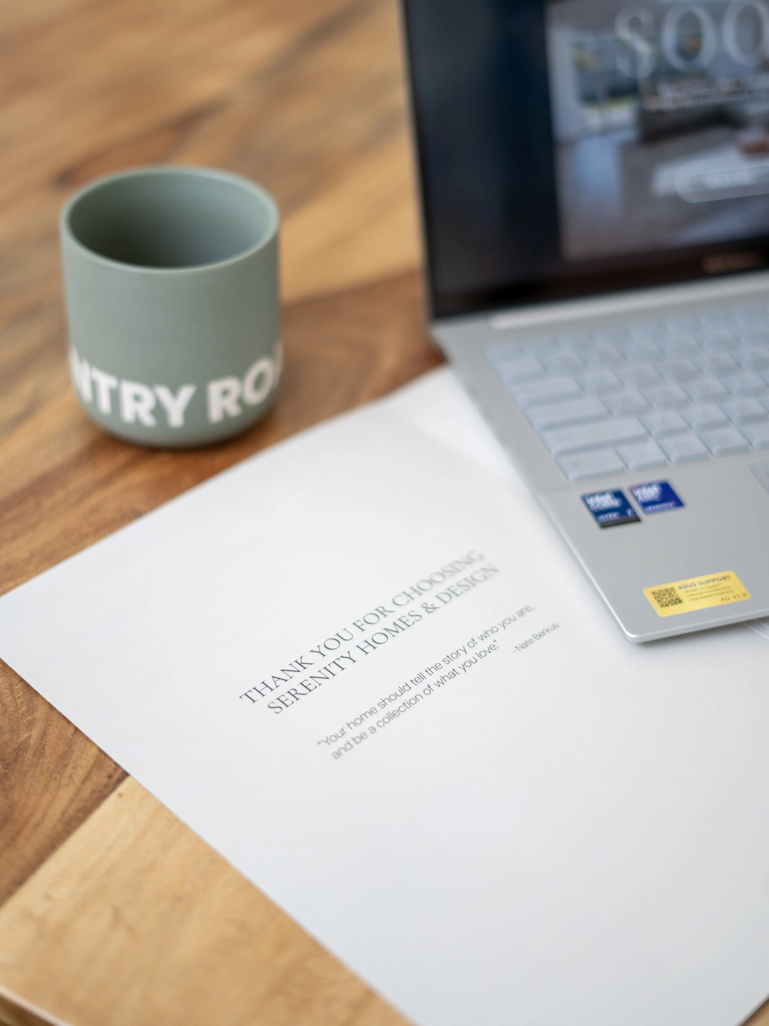 Branded Serenity Pack outlining boutique property management services in Adelaide