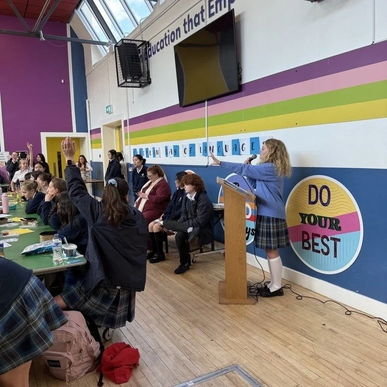 Thank you to our TY students who led the games making European Day of Languages so much fun for everybody.