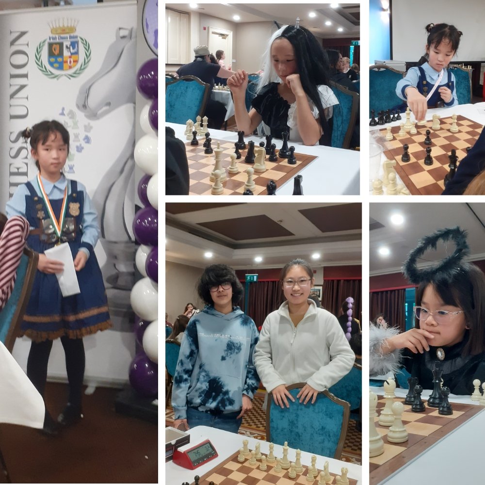 Congratulations to our seven Junior School students who took part in the Irish Chess Union competition before the midterm break and a special mention to Tang Tang who came 8th out of 81 competitors! What a fantastic achievement!