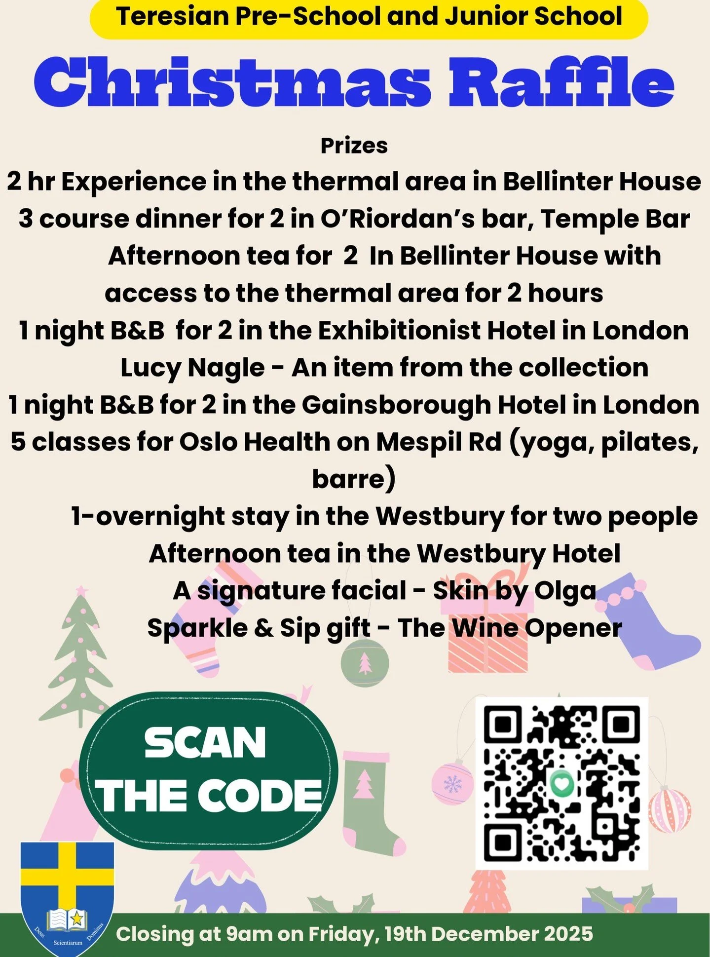 Please support the Pre and Junior Schools' Parents' Council Christmas Raffle raising funds for resources to assist with the rollout of the new primary curriculum.
This new curriculum is designed to foster creativity, boost critical thinking, and most