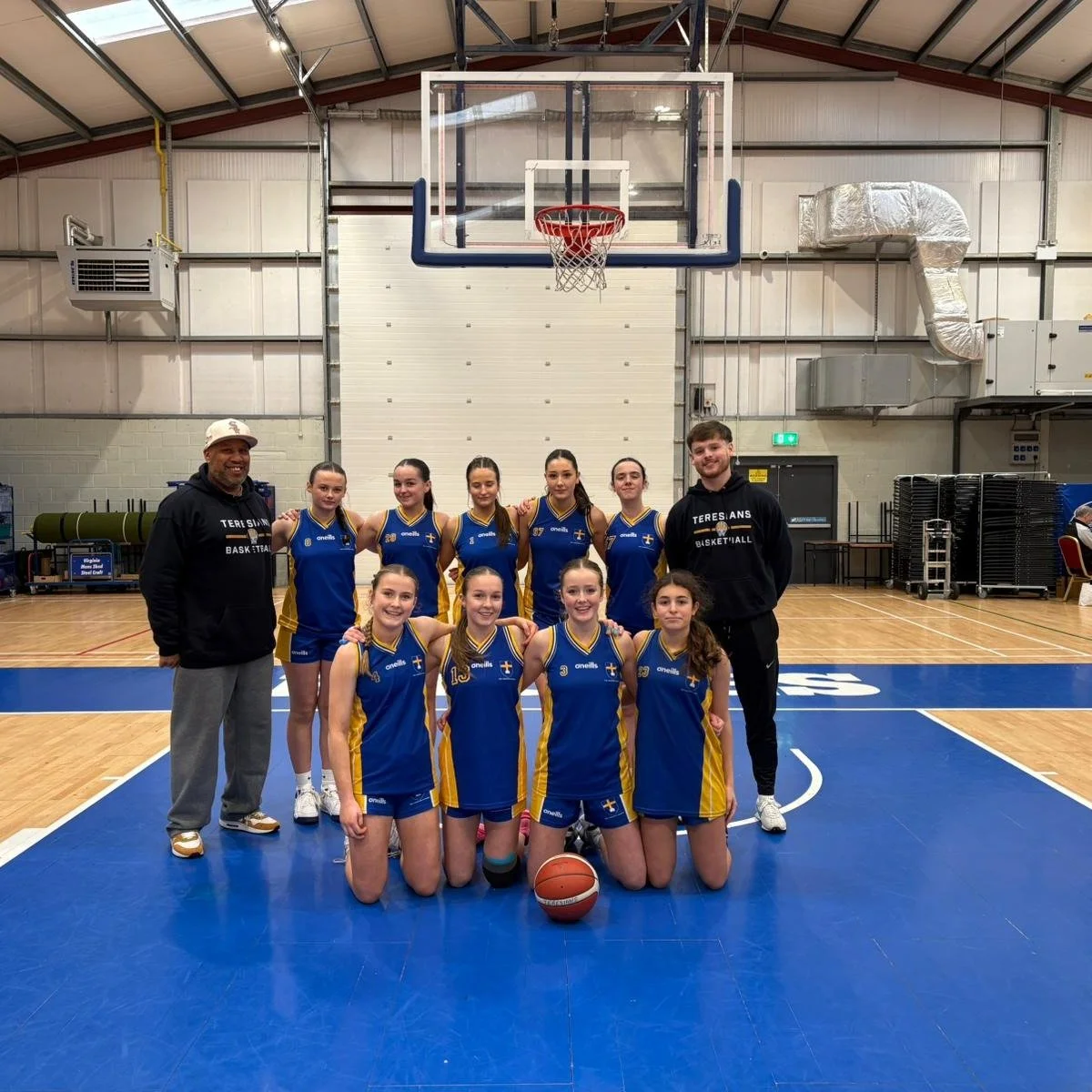 Congratulations to our U16A Basketball Team who have qualified for the All-Ireland Semi Finals following wins over Virginia College, Cavan and Colaiste Colmchille, Ballyshannon. 
Well done to the team and their coaches Jay and Colin!