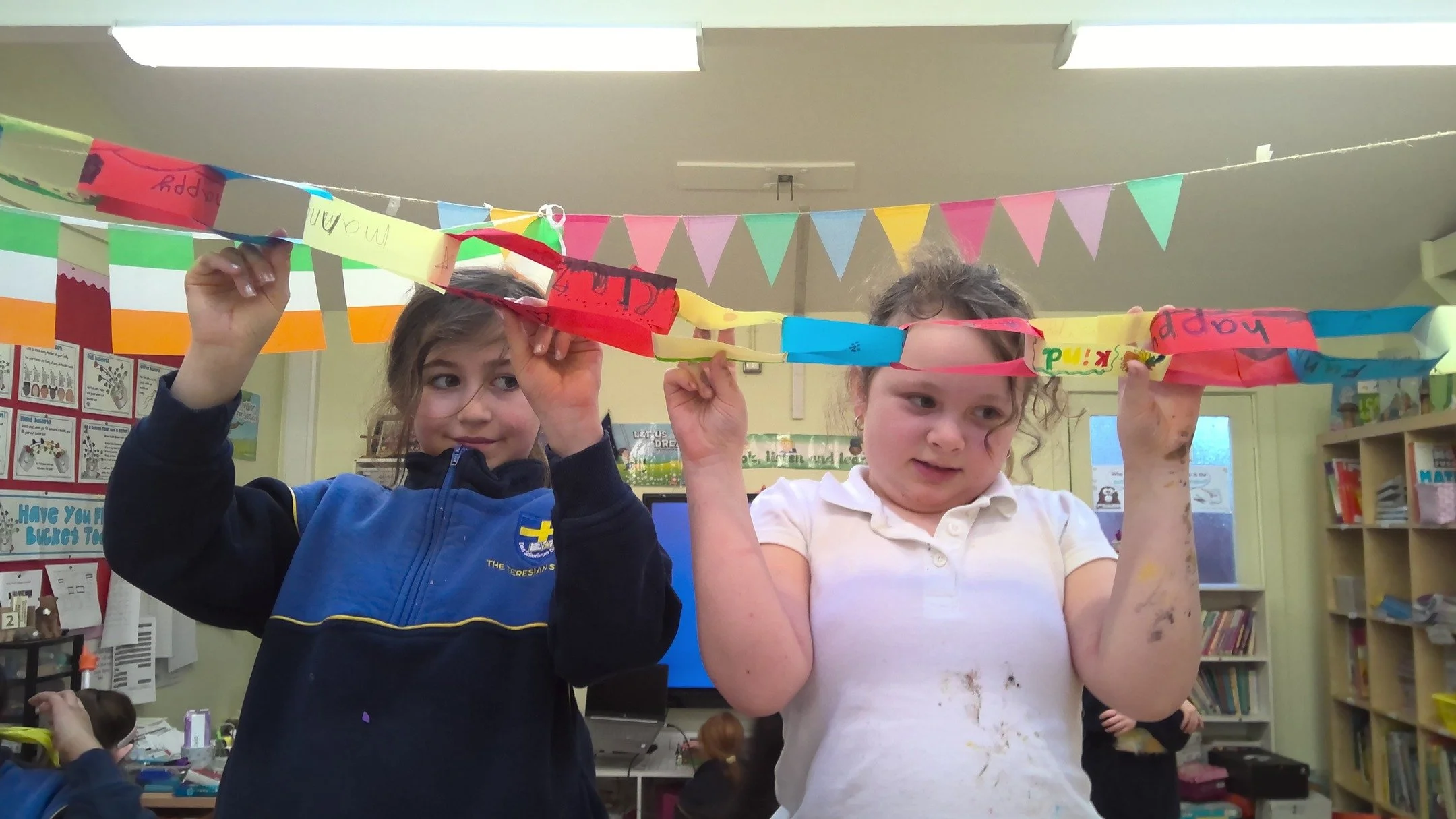 Catholic Schools Week ended with Classes 2 to 4 working with artist and songwriter Sharon N&iacute; Chuilib&iacute;n @rivers_of_eternity&nbsp;to compose a song specifically for our school to celebrate our 60th&nbsp;year.&nbsp;
Later in the day, Class