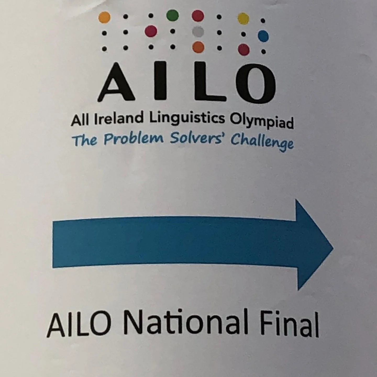Wishing the best of luck to Helen from TY who is taking part in the All-Ireland Linguistic Olympiad in DCU today. Helen came 69th in the first round in January and so made it into the top 100 students that made it to the National Finals!