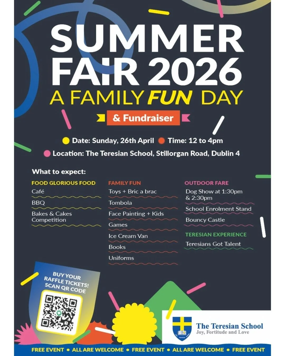 We&rsquo;re so excited to see everyone on April 26th for this year&rsquo;s Summer Fair! 🎉
The raffle is now live &mdash; just scan the QR code to grab your tickets and be in with a chance to win some fantastic prizes. Don&rsquo;t miss out!
