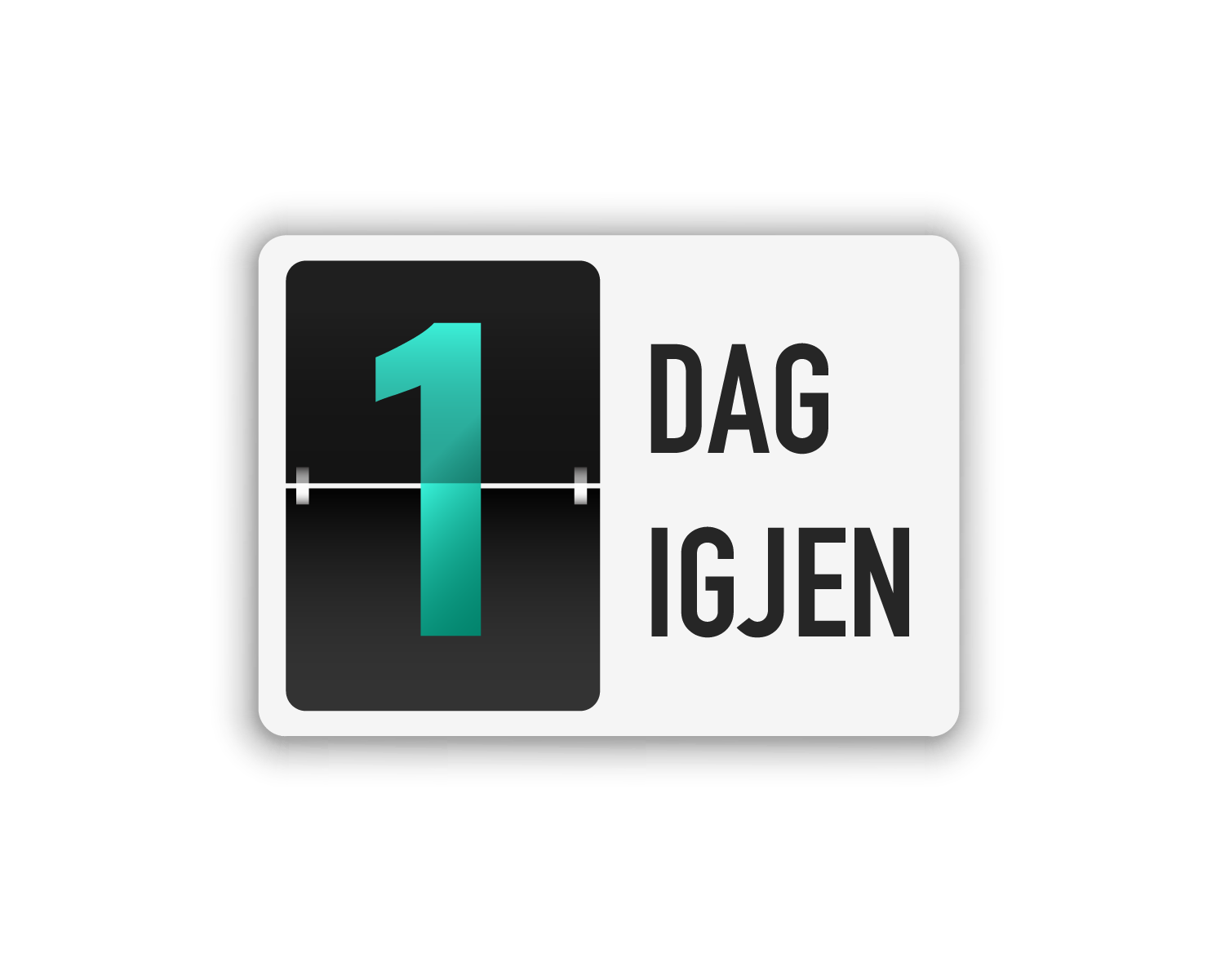 Kun 1 dag igjen!