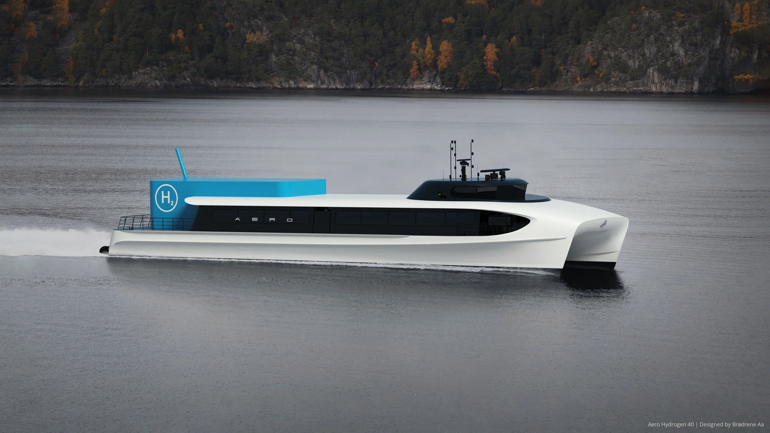 Brødrene Aa med nytt design for hydrogenfremdrift av passasjerbåter
