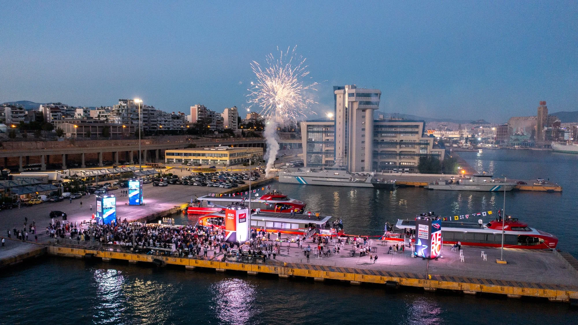 Brødrene Aa sine båtar fekk ein varm velkomst i Hellas