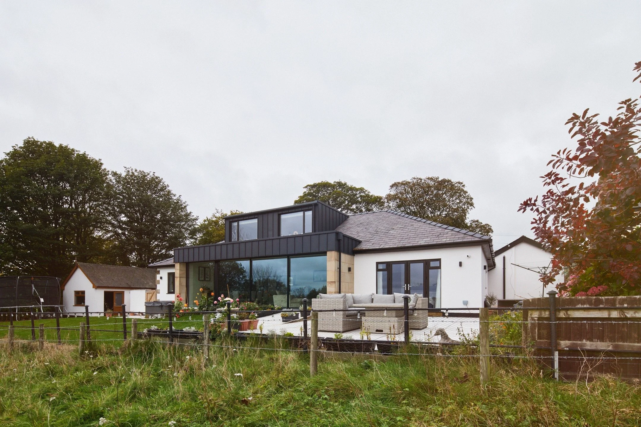 A renovated and extended bungalow offers a fully accessible home for a young lady and her family. 

The reconfiguration improves access and highlights the stunning views of the nearby valley. 

Inside, accessible and adaptable spaces are designed to 