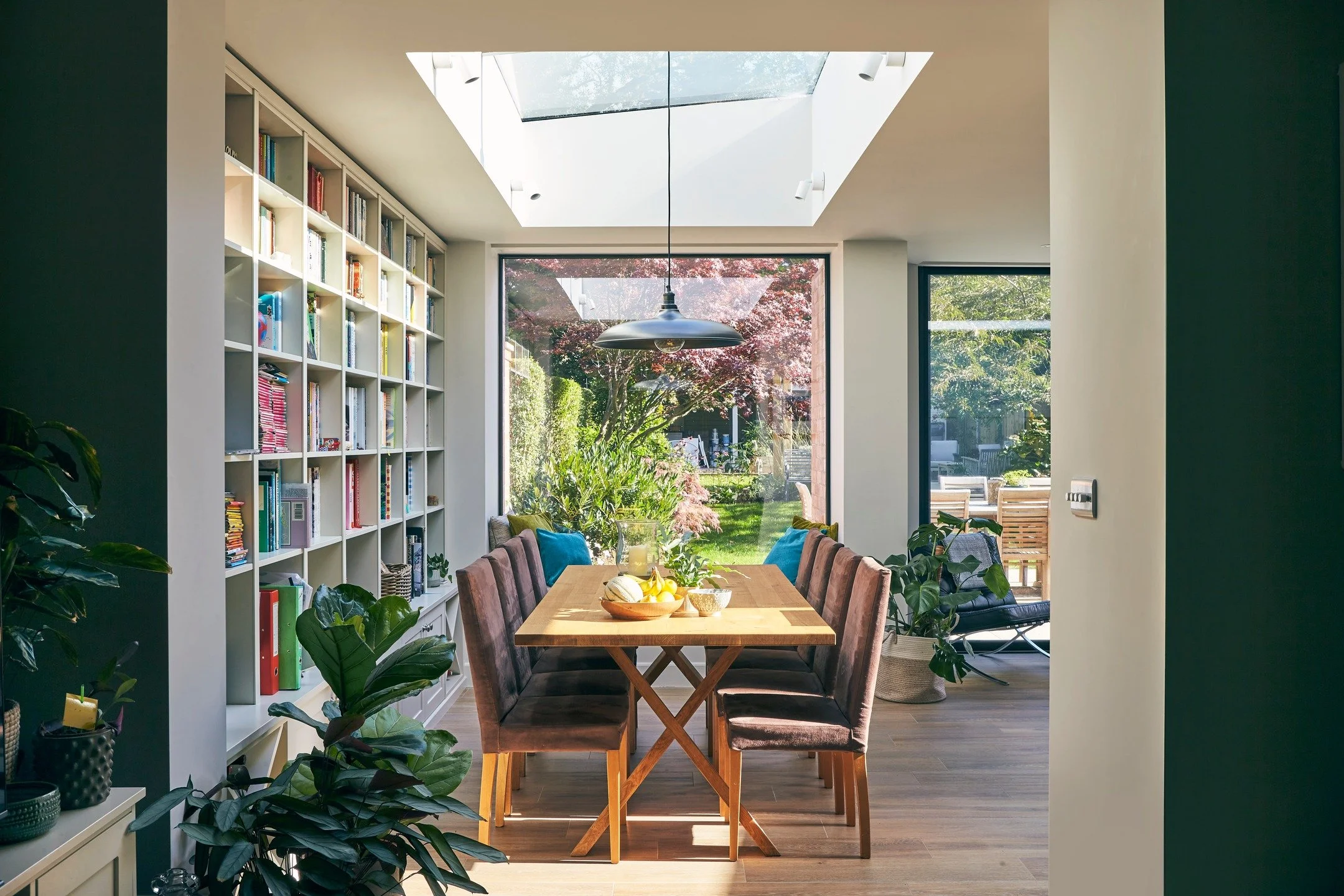 Taking a look back at Lindop.

The home is a blend of Edwardian elegance and contemporary design. The expansive living space seamlessly extends into the garden, inviting natural light and lush greenery inside. With its thoughtful use of traditional m