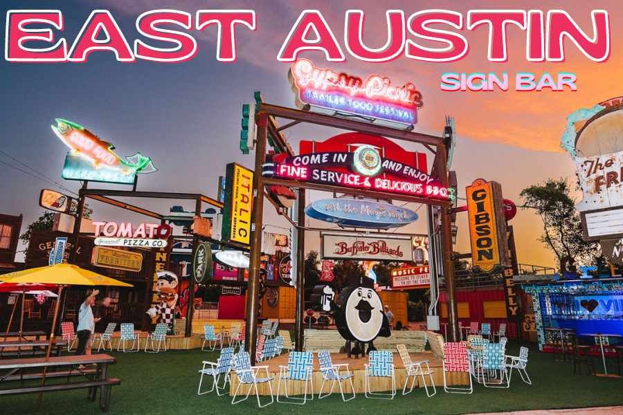 Experience Austin Nostalgia at Sign Bar: A Unique Venue Showcasing Iconic Signs