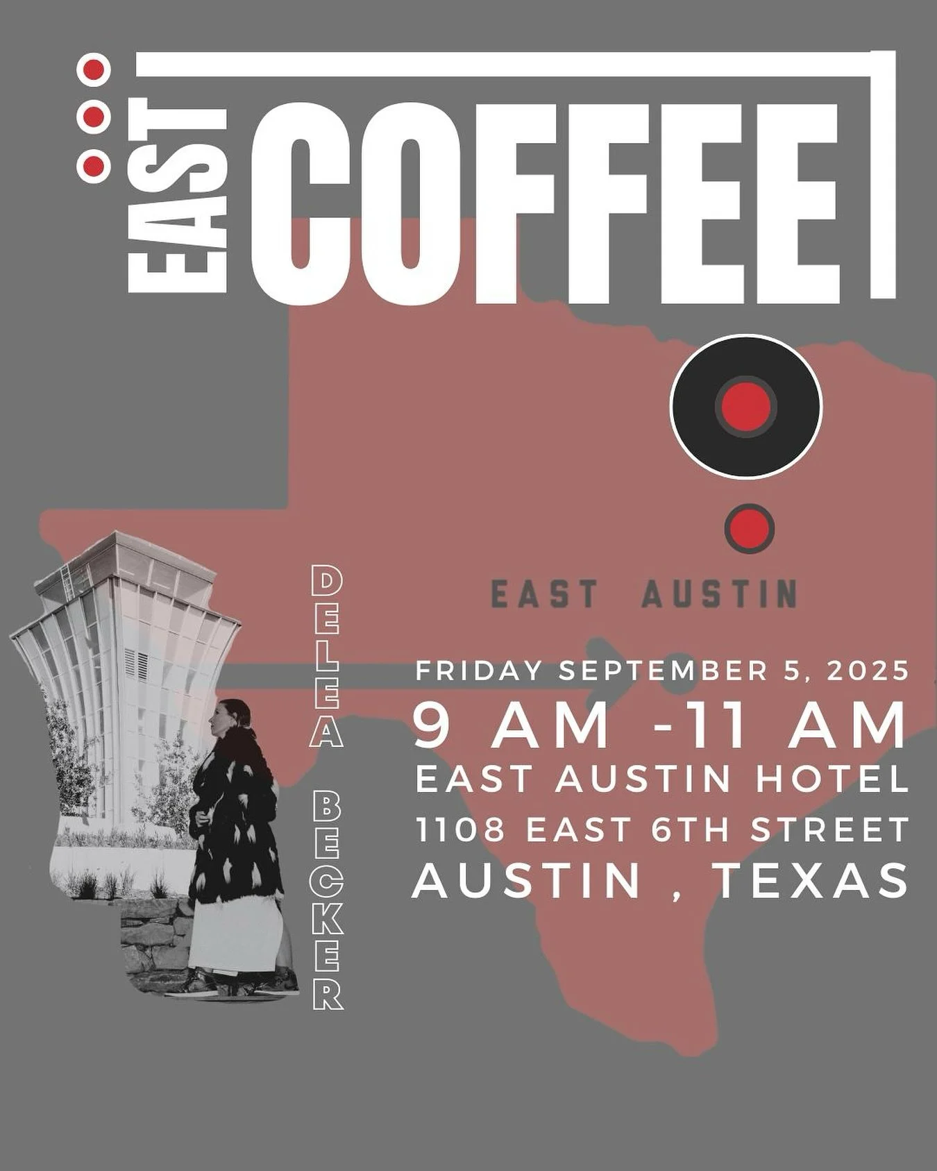 EAST AUSTIN COFFEE &ndash; THIS FRIDAY

We&rsquo;re rolling out the invite a little late this month &mdash; I just dropped my son off for his freshman year of college and took the long way home. Had to take a breath, reset, and now I&rsquo;m back in 