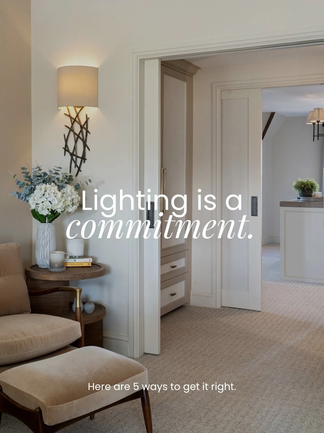 Here are a few of the ways we approach lighting, from layering, practicality and form to bespoke lighting circuits tailored to each client, with personalised colour temperatures, light levels and timings.

Save this for your next project as a reminde
