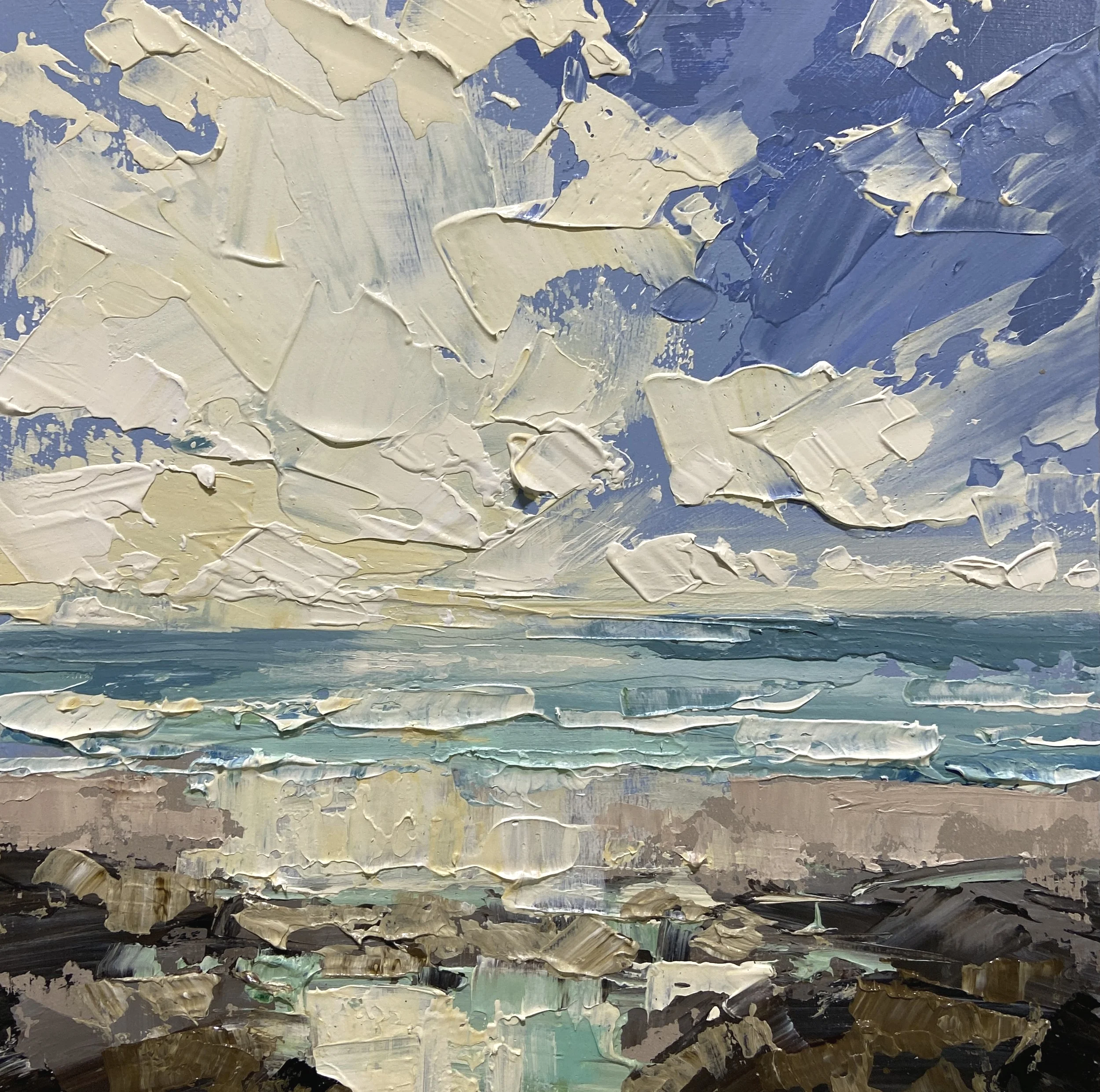 Coastal Study IV 30x30cm