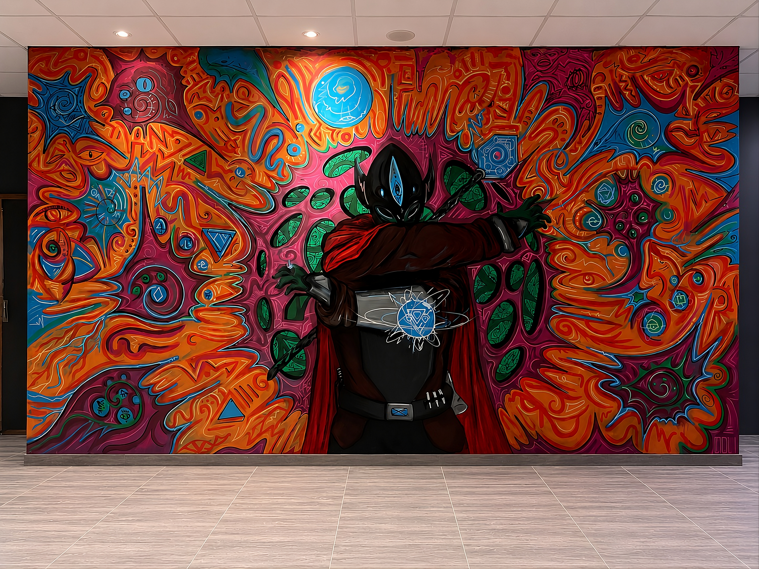 Mural uv para club por mp6 en valencia