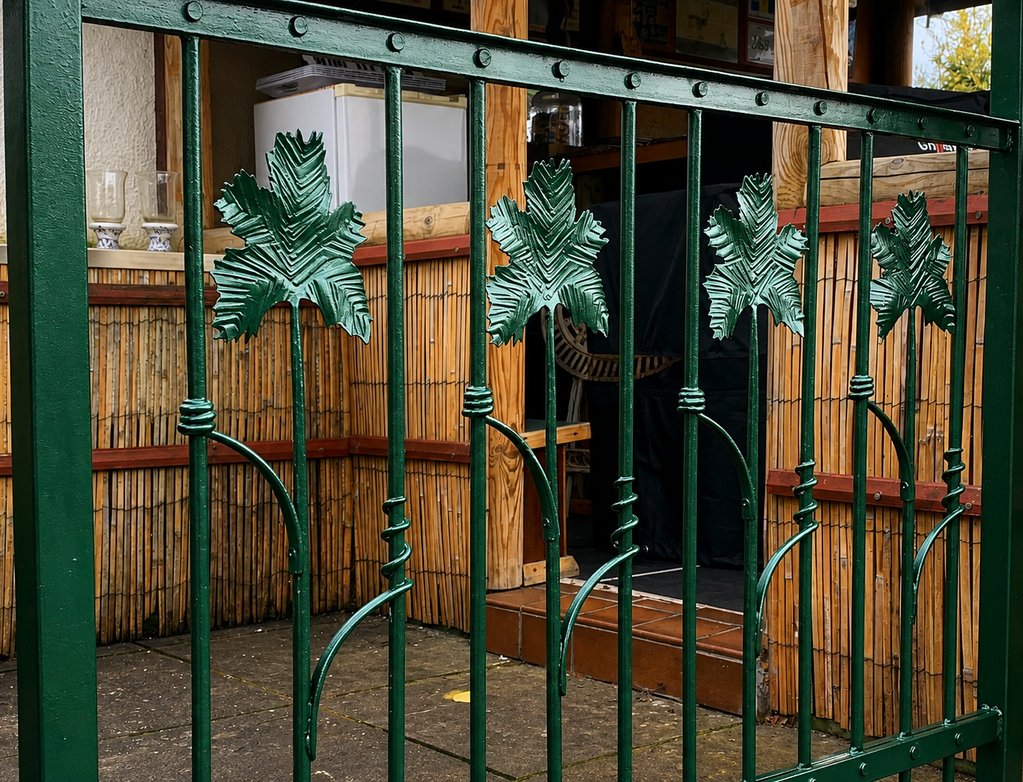 Grape Leaf Pergola Railing