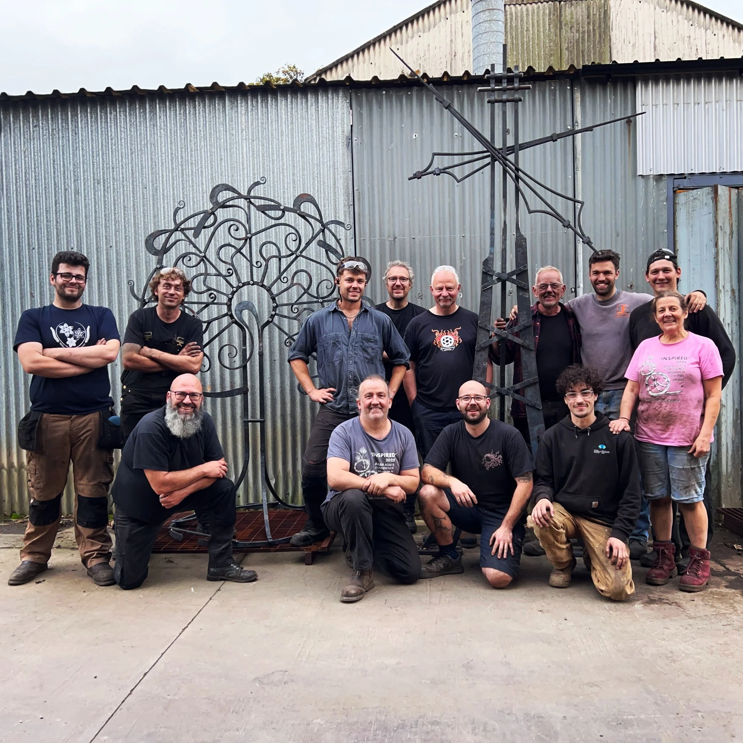 Brilliant weekend at @rathobyresforge making a sculpture with a team of smiths alongside @jemetaldesign . As Jacob said, it was an honour to be asked to design a sculpture and lead a team alongside him for the weekend. A huge thanks to all the talent