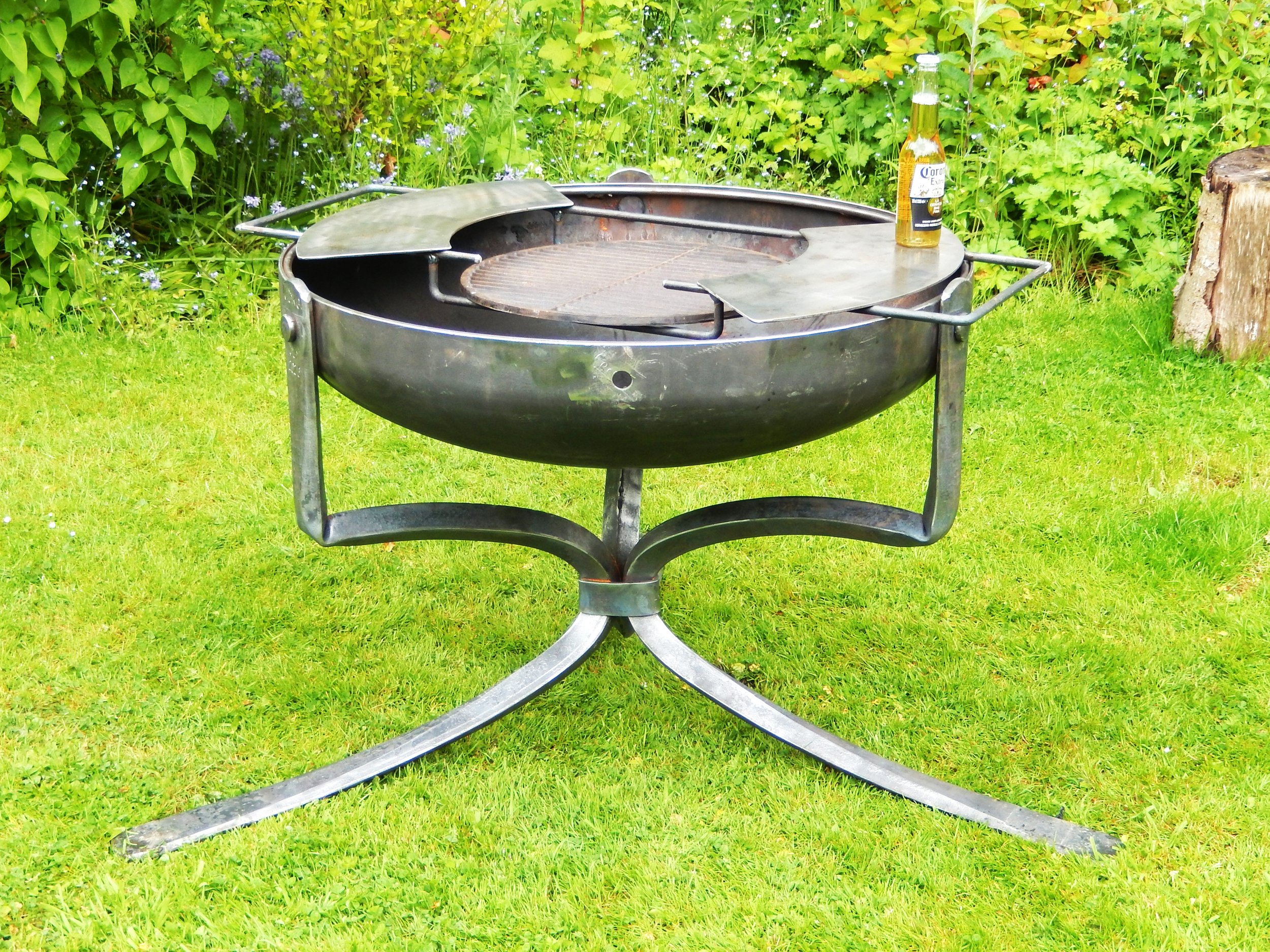 blacksmith firepit bbq forged xl large
