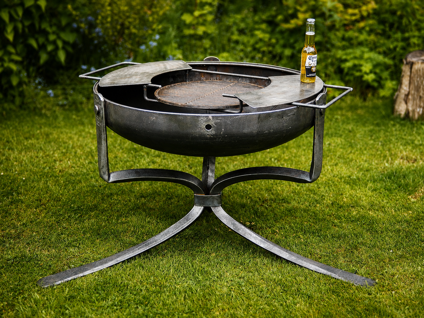 fire firepit bbq xl large industrial heavy duty barbeque handmade durable craft thick steel