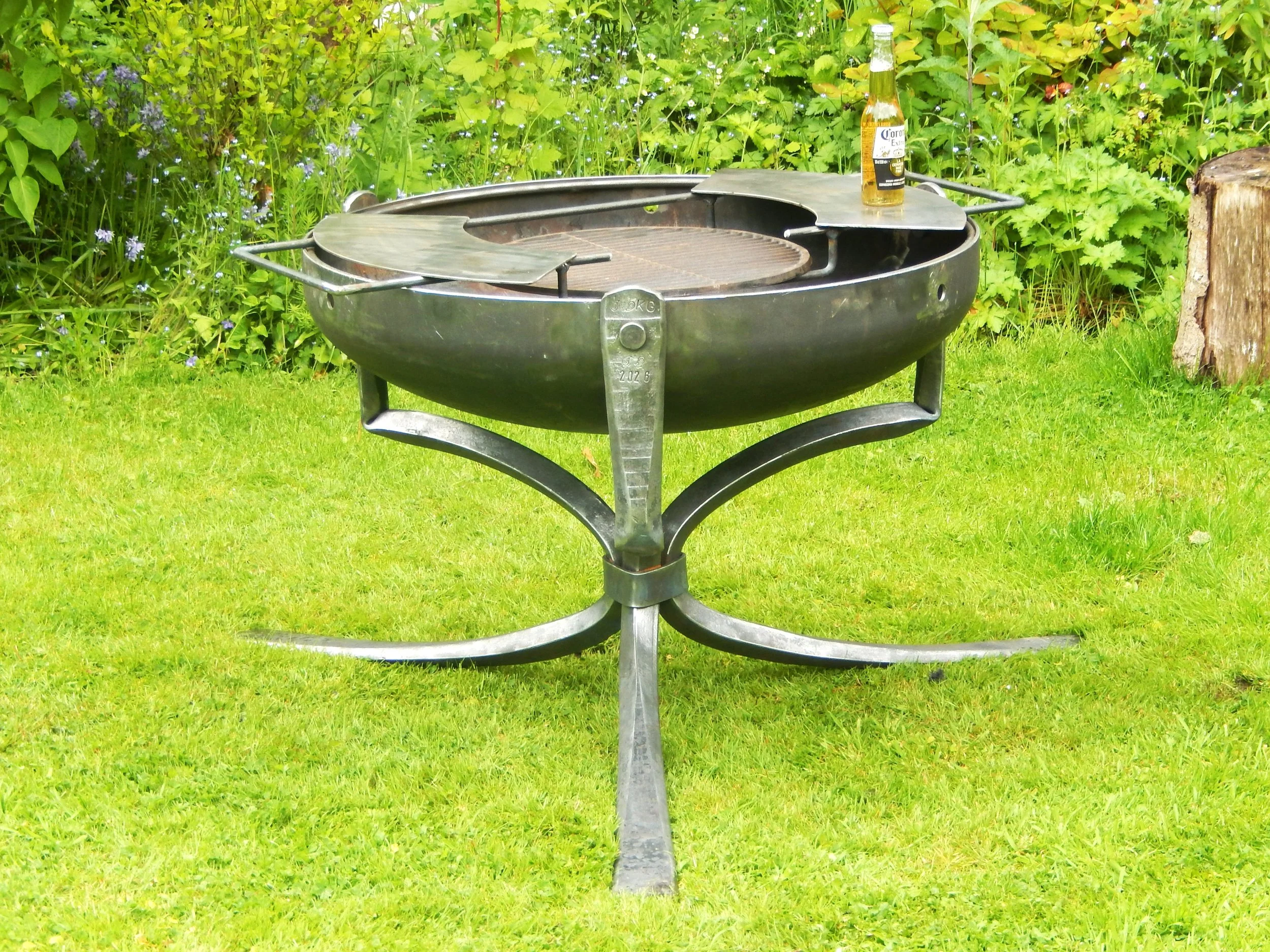 handmade firepit bbq xl